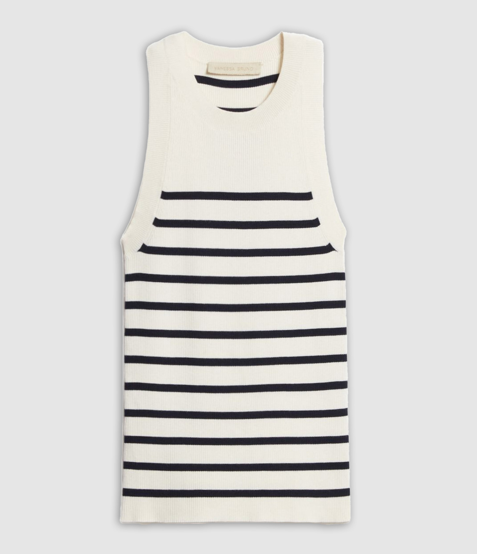 Edea Top in Ecru and Navy