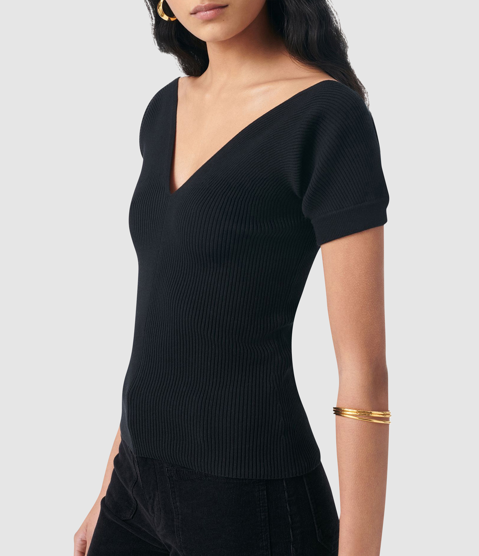 Black Gabaret Top