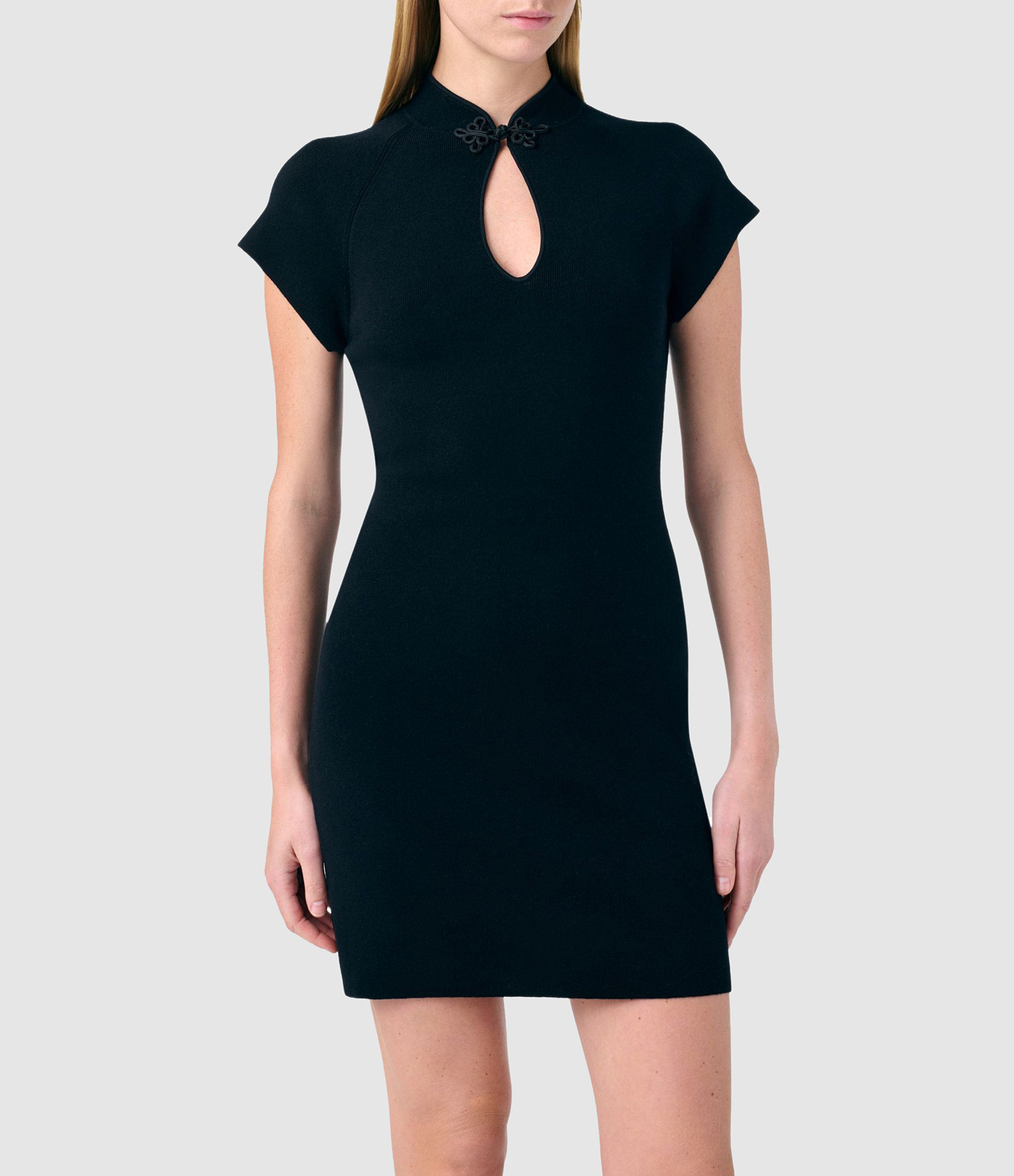 Gaelle Short Black Dress