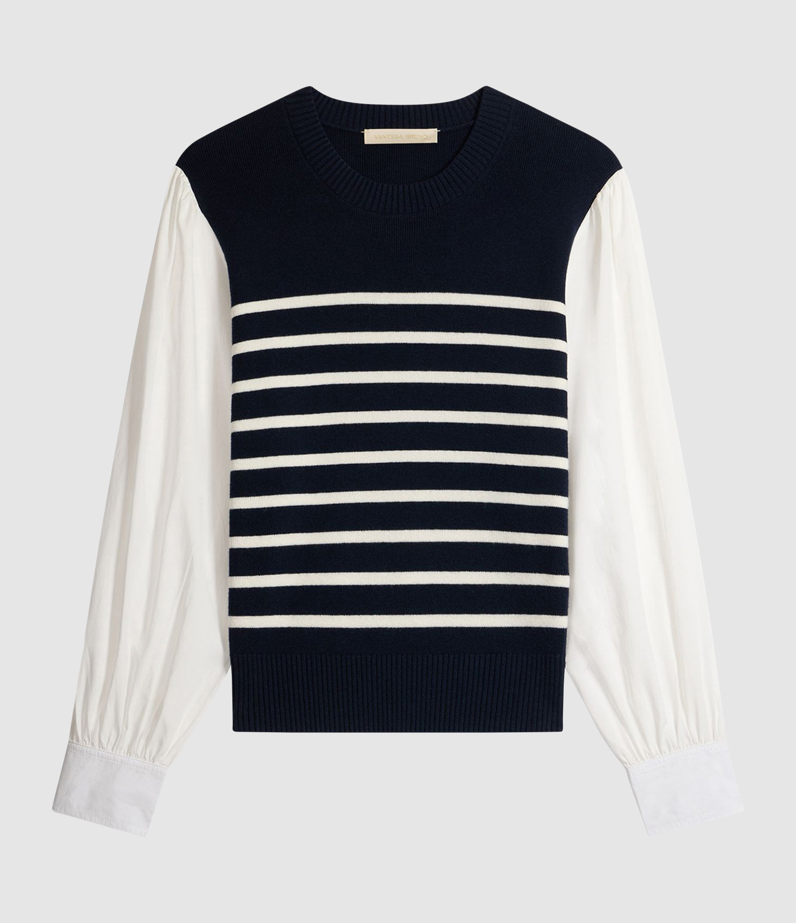 Grace Jumper – Navy/Ecru