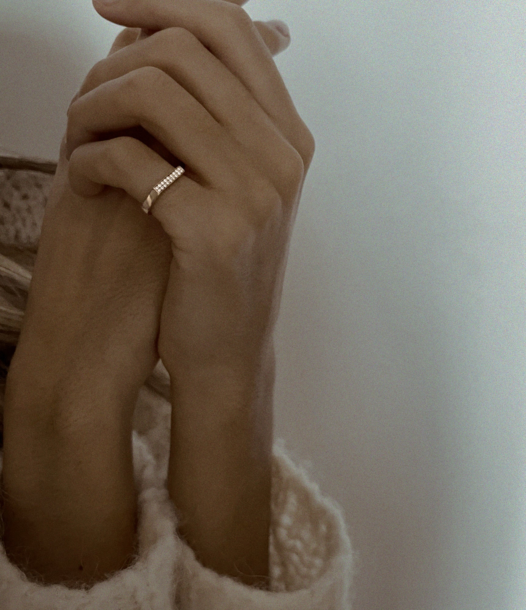 Bonnie & Clyde Diamond Signet Ring in Rose Gold