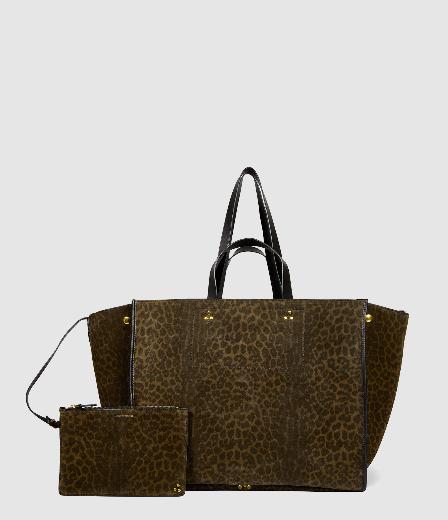 Léon L Bag in Khaki Leopard Print