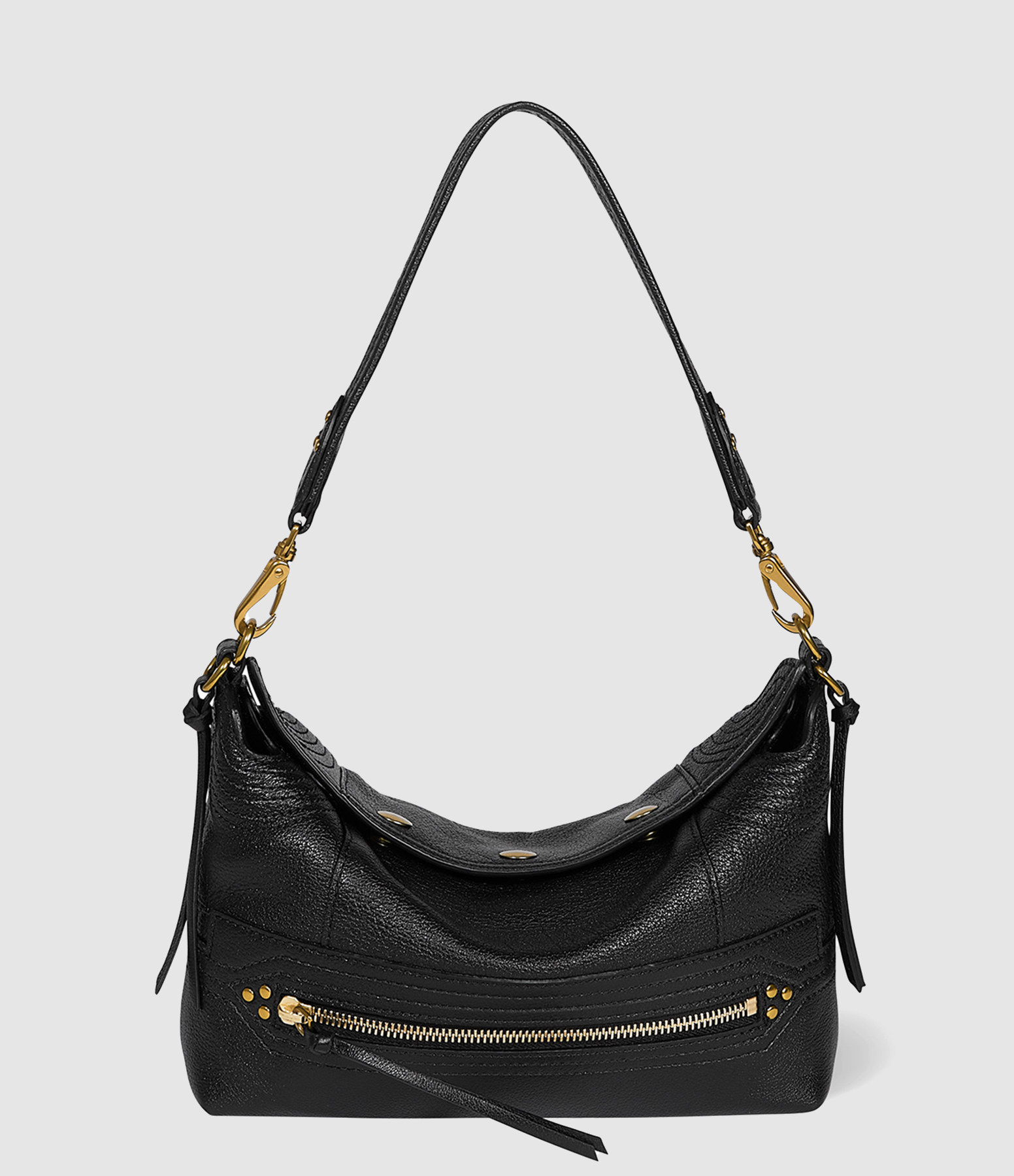Lucky Hobo Small Bag – Black and Brass