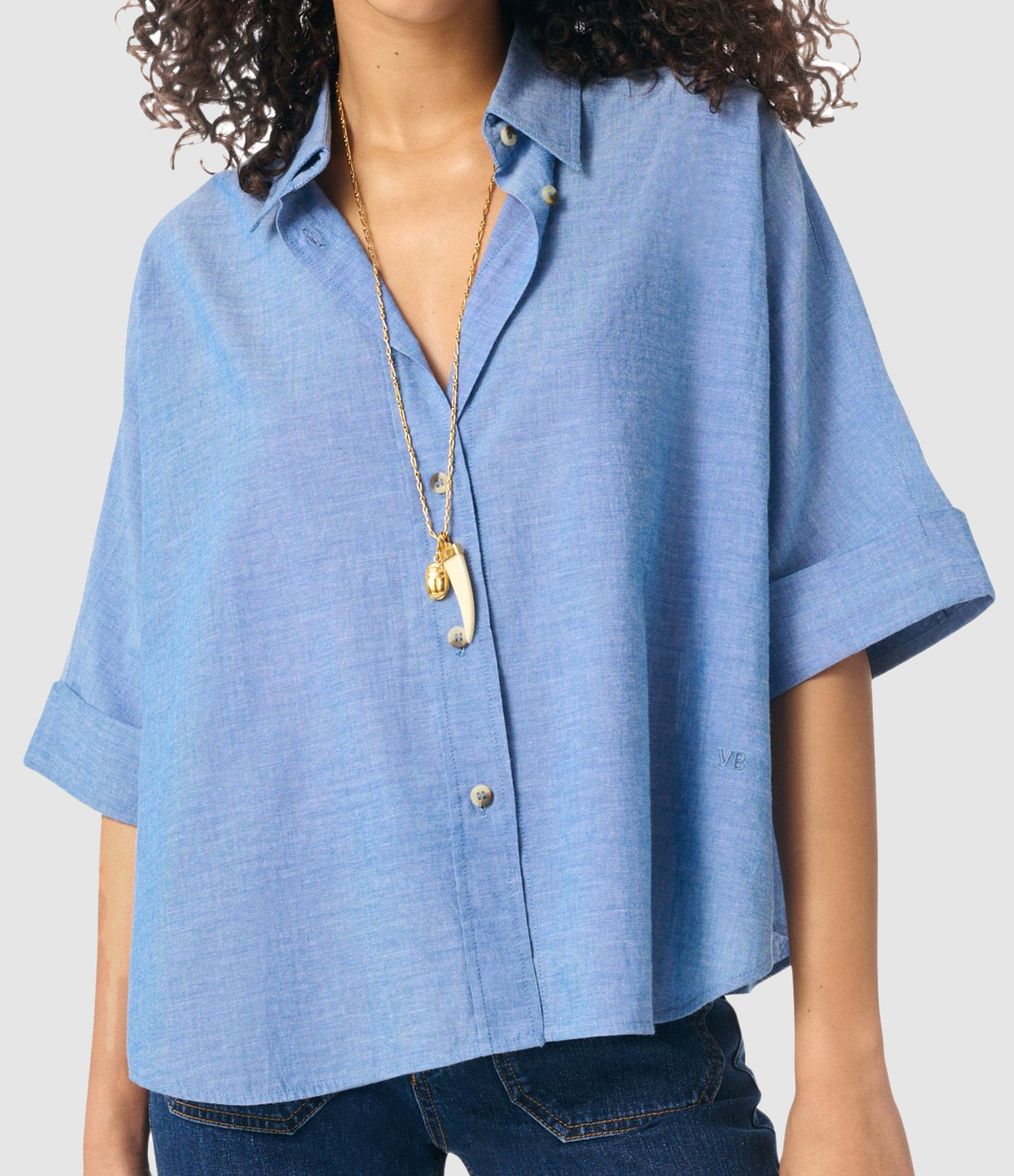 Bobby Chambray Blouse