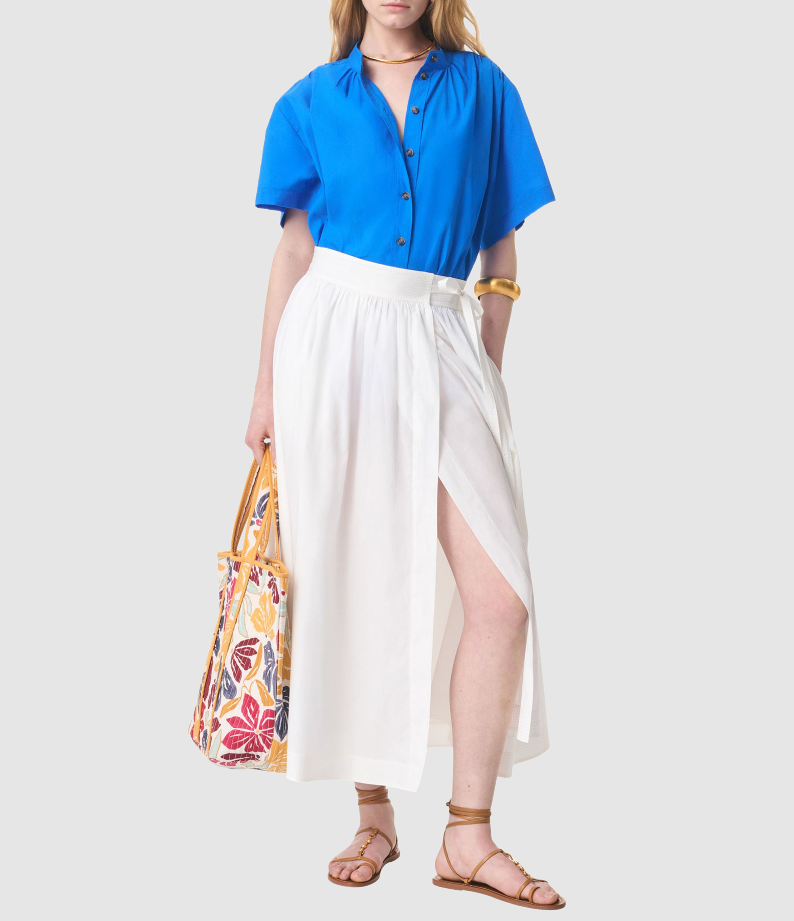 Guillaume Mid-Length Skirt in Ecru