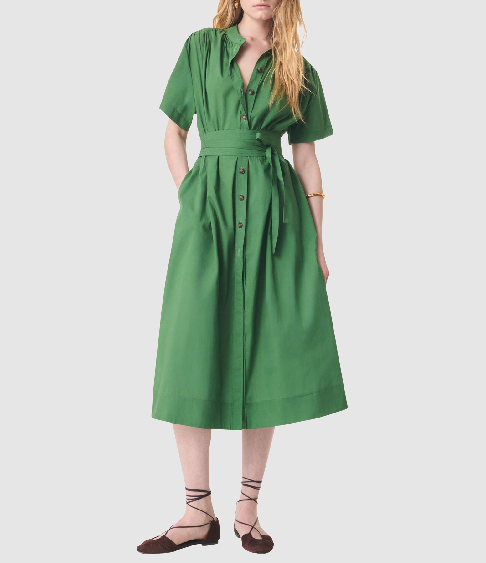 Ghala Olive Dress