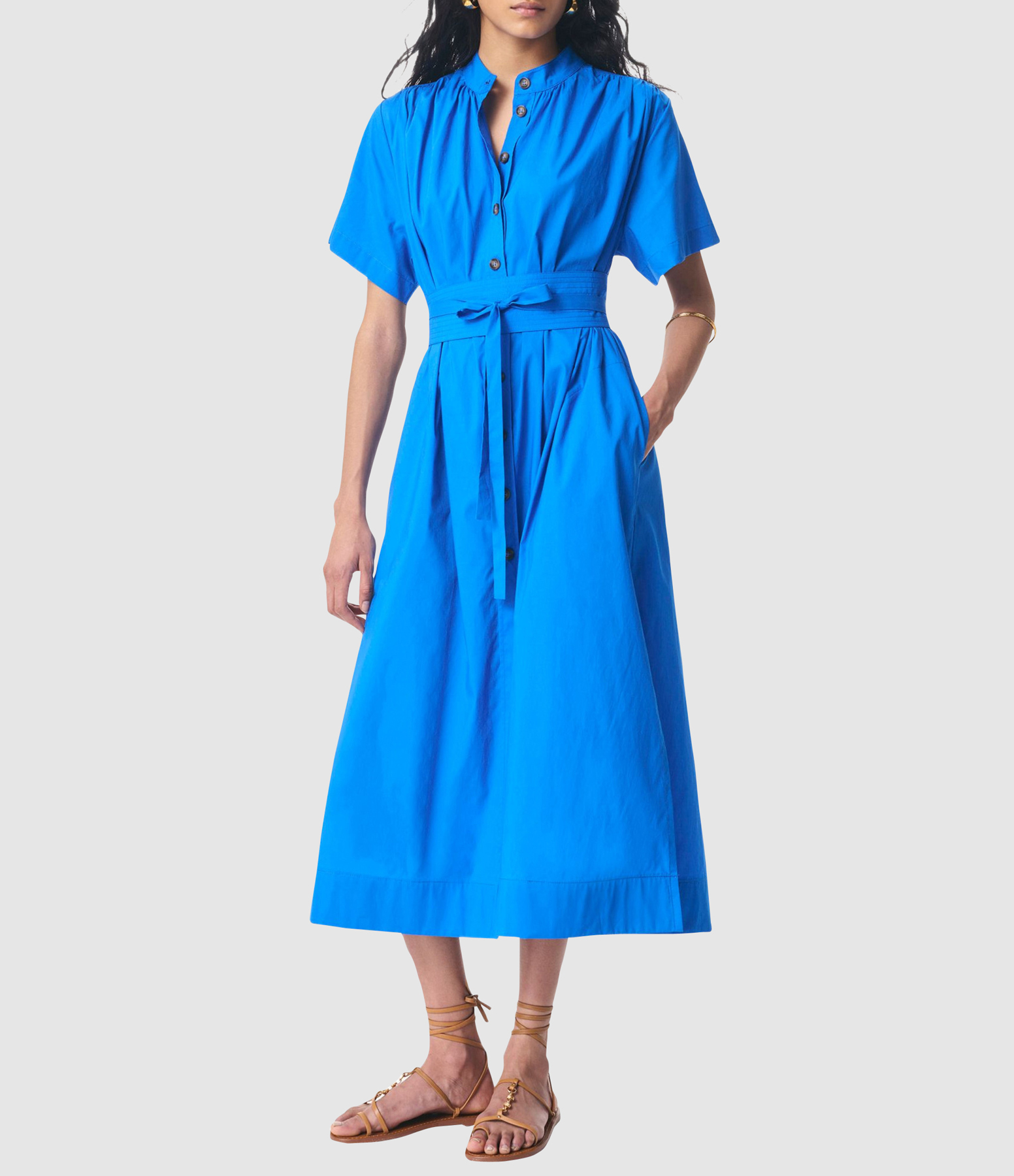 Ghala Dress in Bright Blue