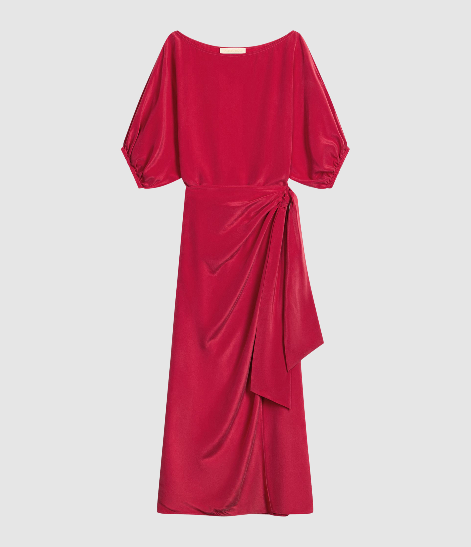 Raspberry Hibiscus Maxi Dress