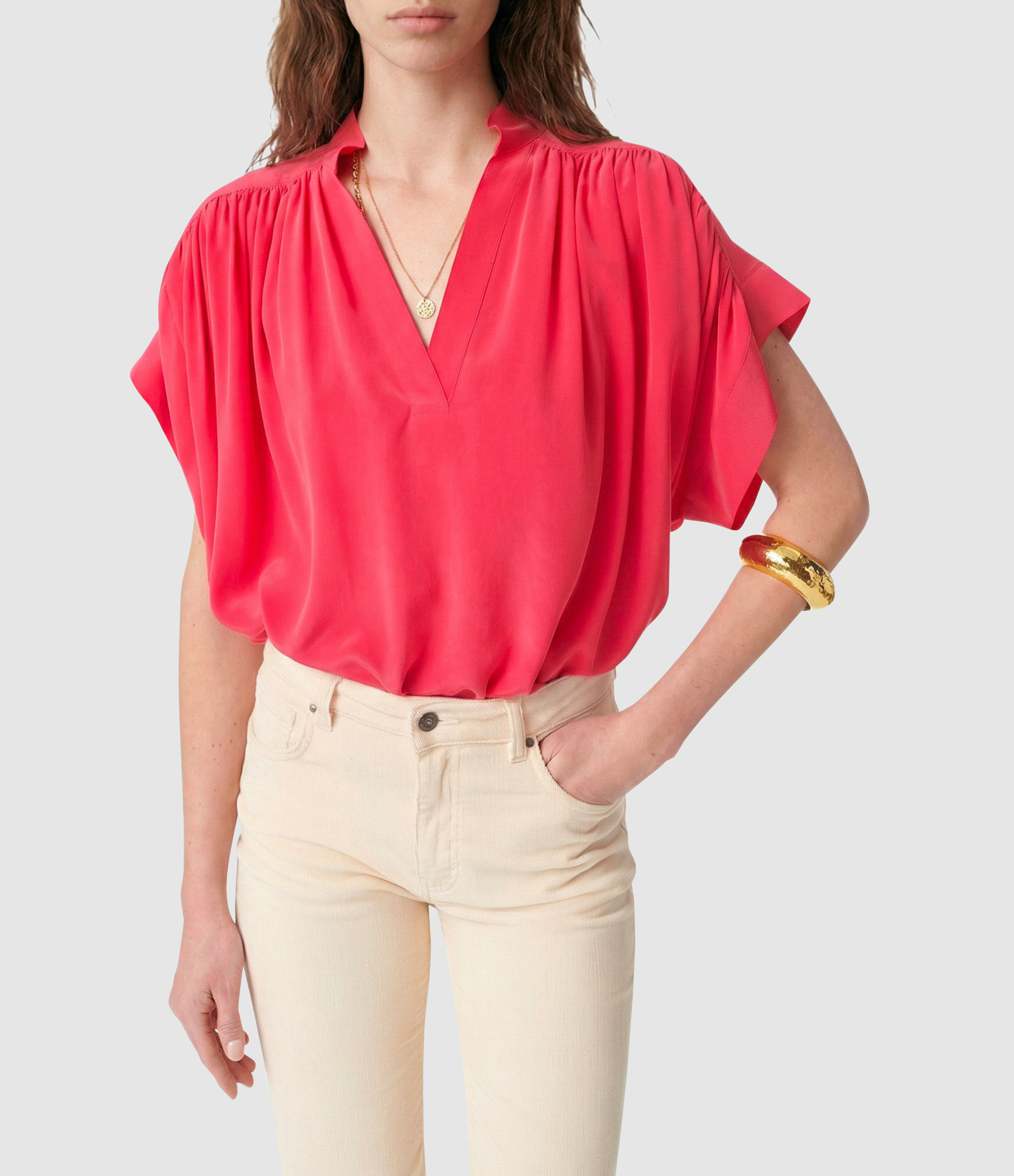 Cory Fushia Blouse