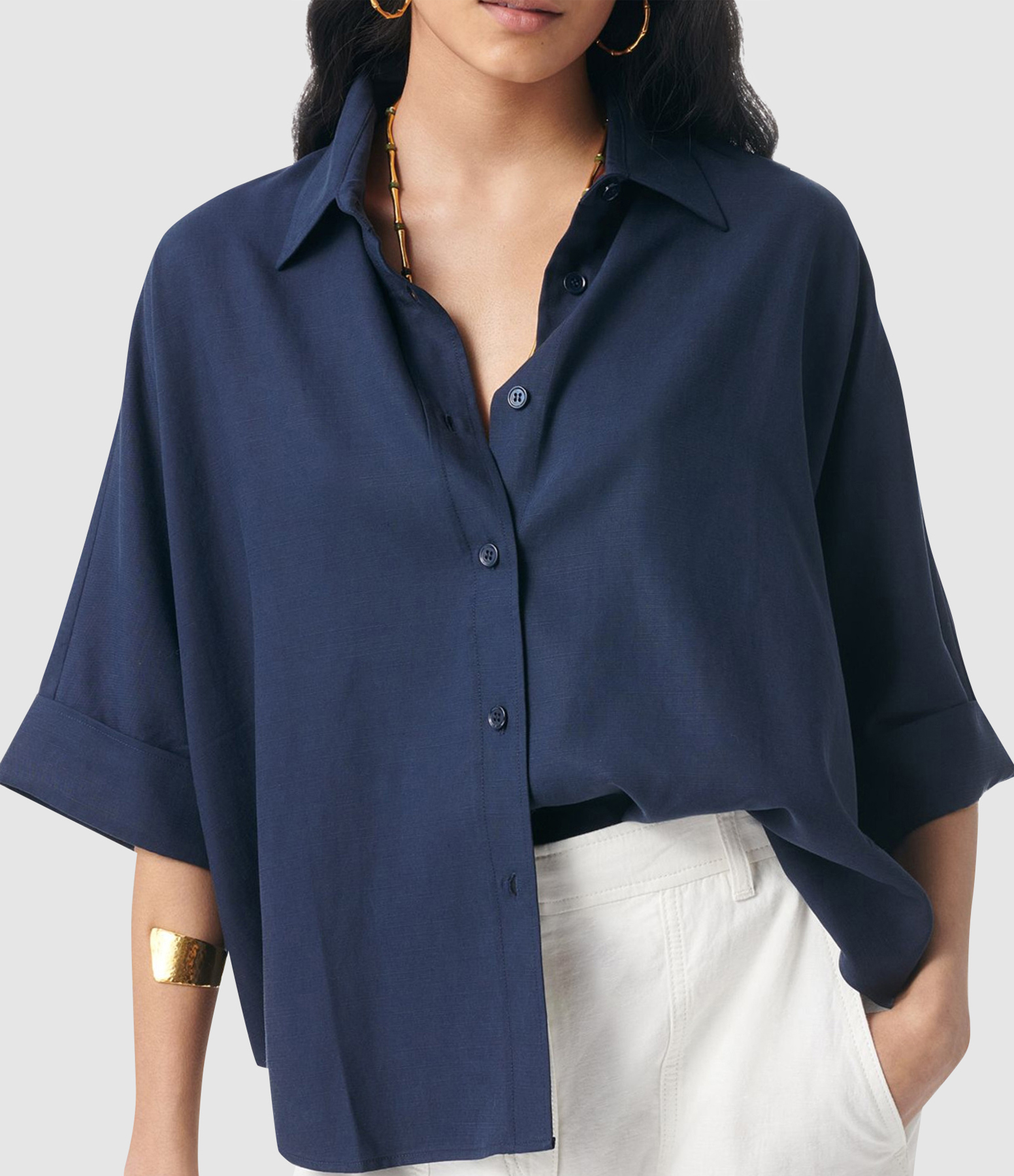Bobby Navy Shirt