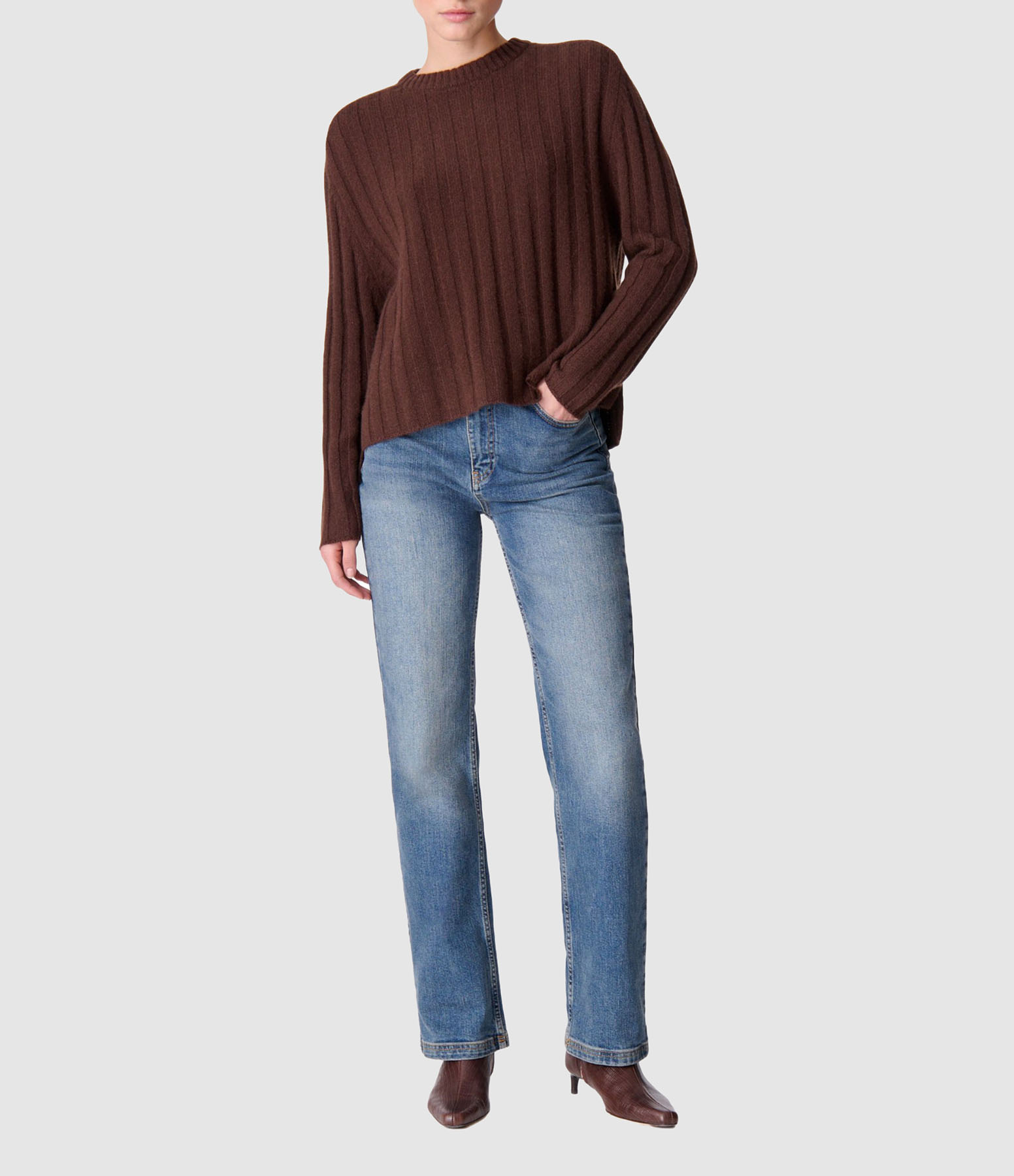 Dulcina Brown Jumper