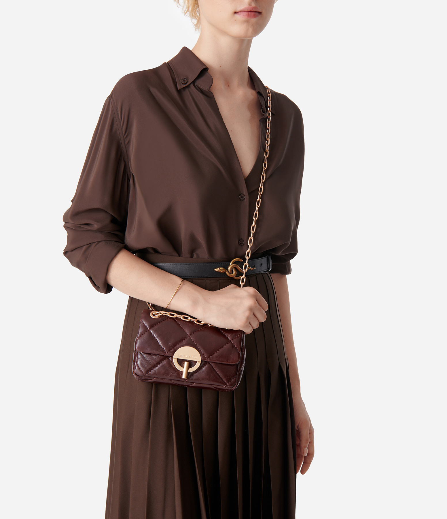Nano Moon Bag in Chocolate