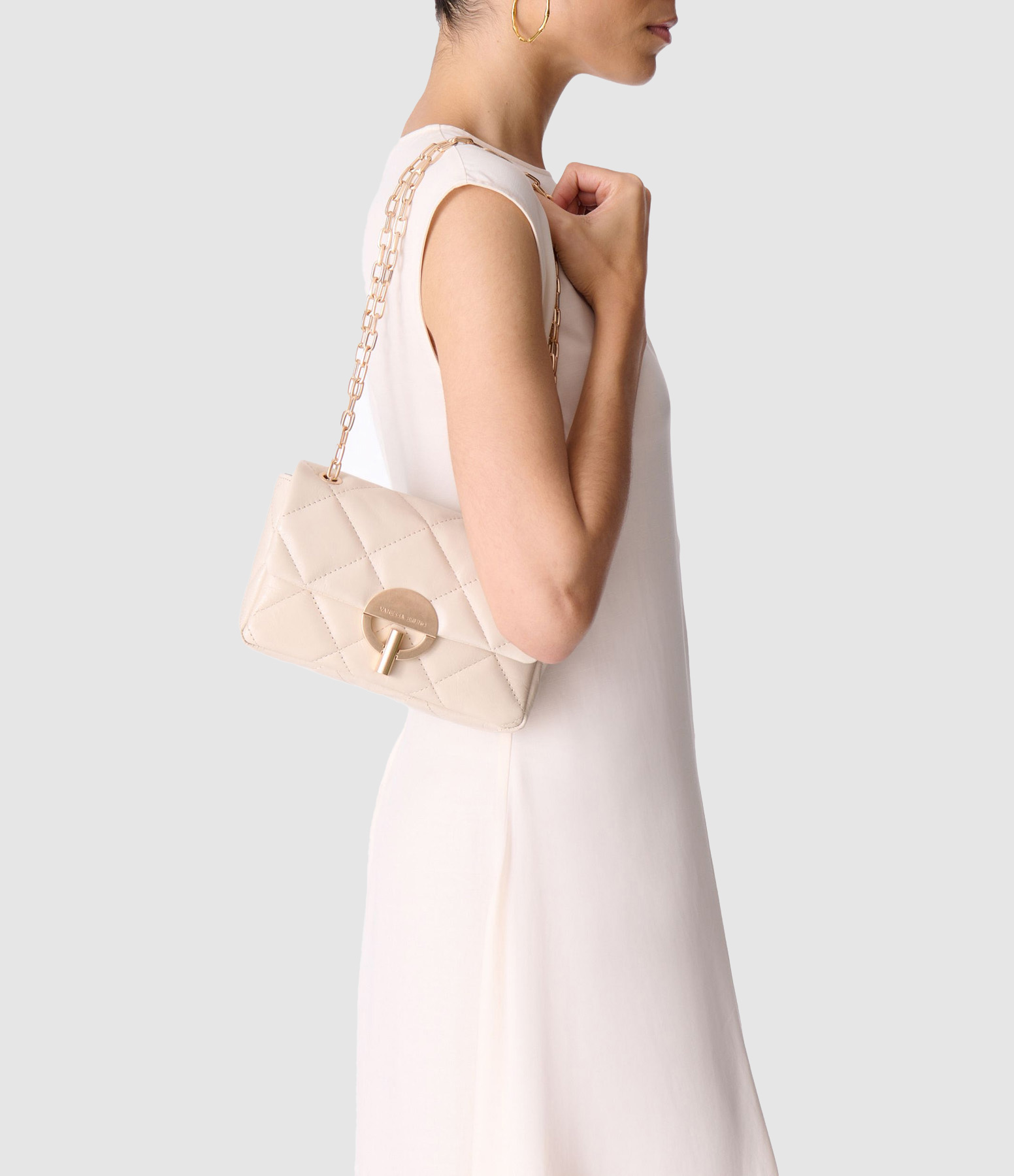 Medium Moon Bag in Sand