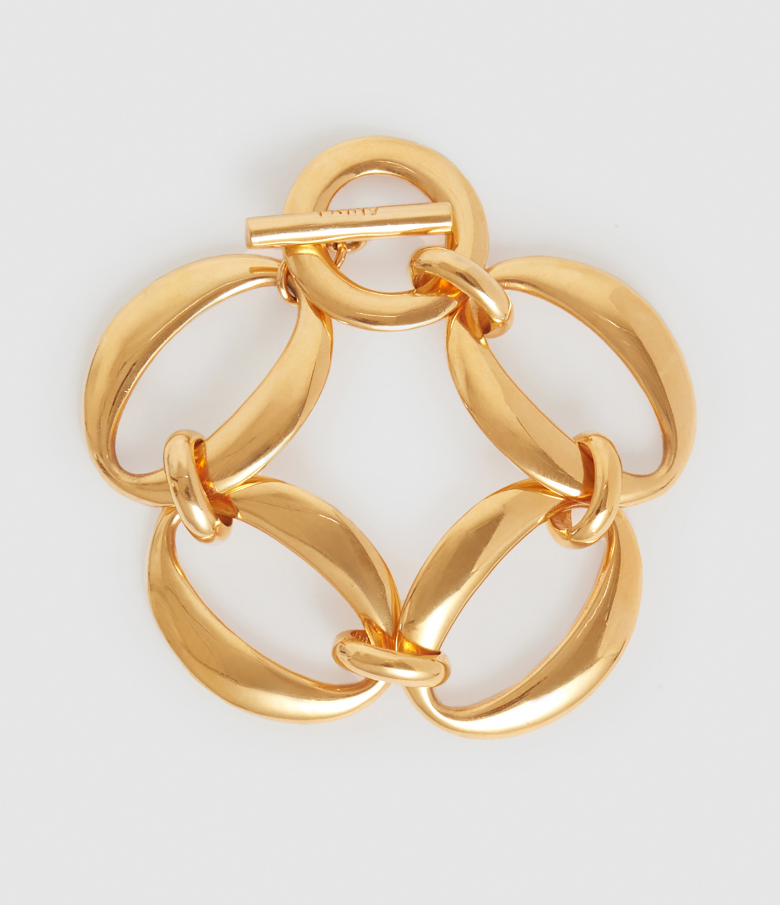 Gold-plated brass bracelet