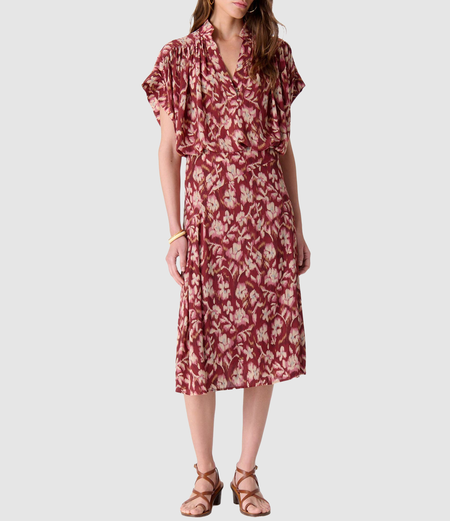 Philae Floral Midi Skirt