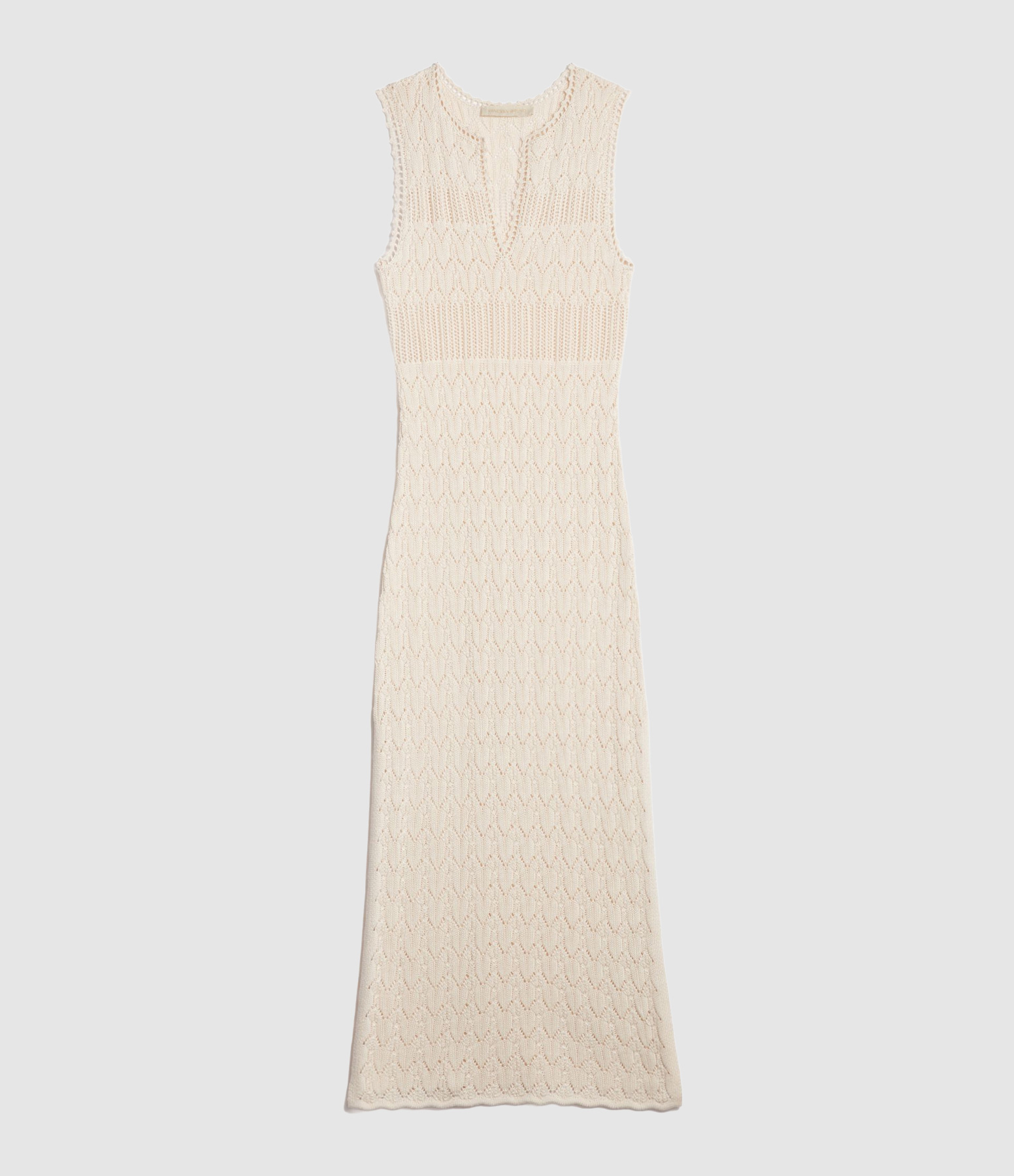 Elka Long Dress in Ecru