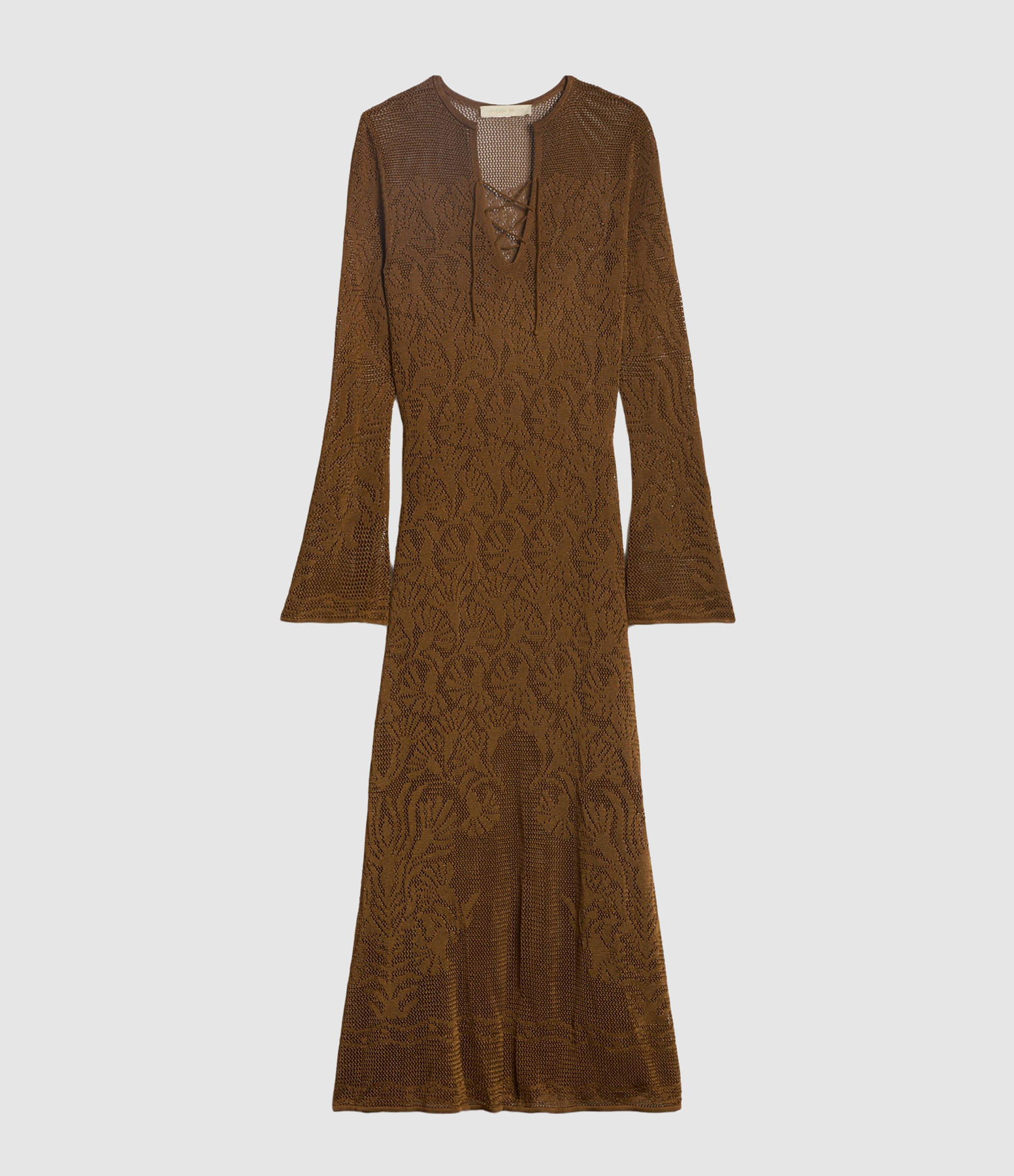 Ezilda Brown Maxi Dress, Deià Capsule Collection