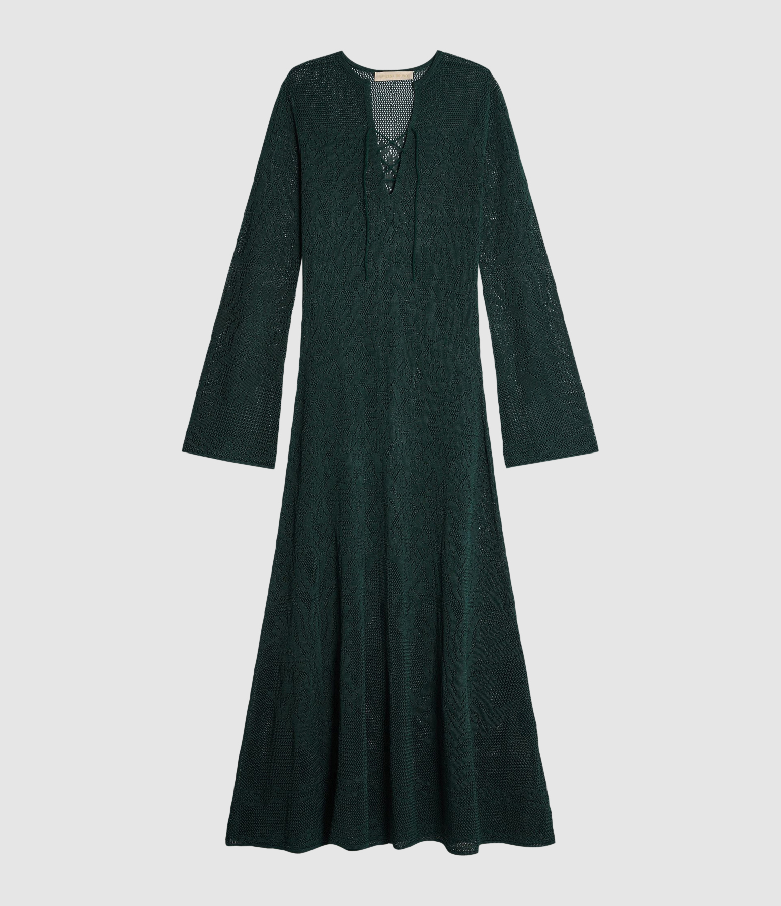 Ezilda Long Dress in Bottle Green