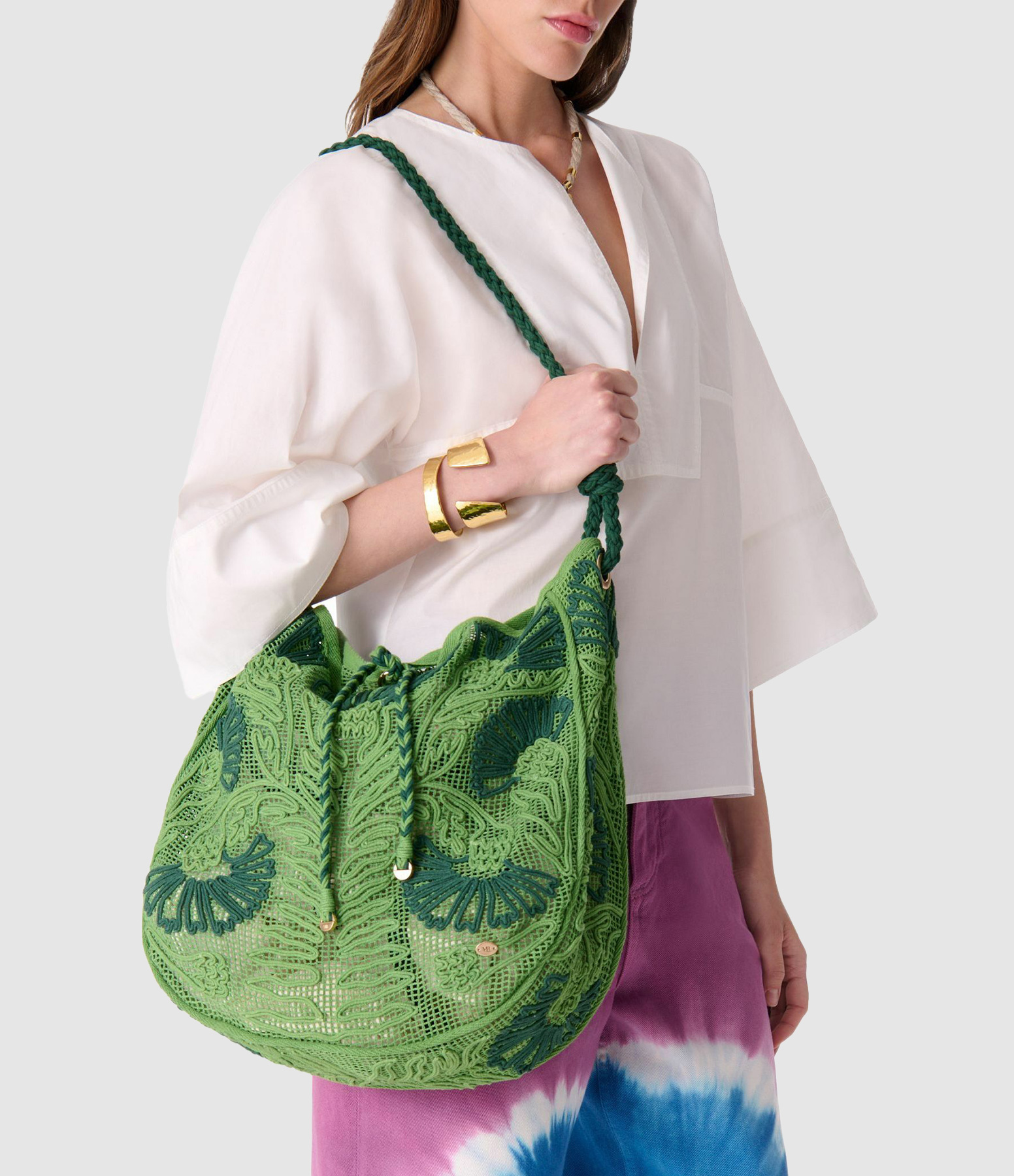 Green Hobo Bag, Deià Capsule Collection