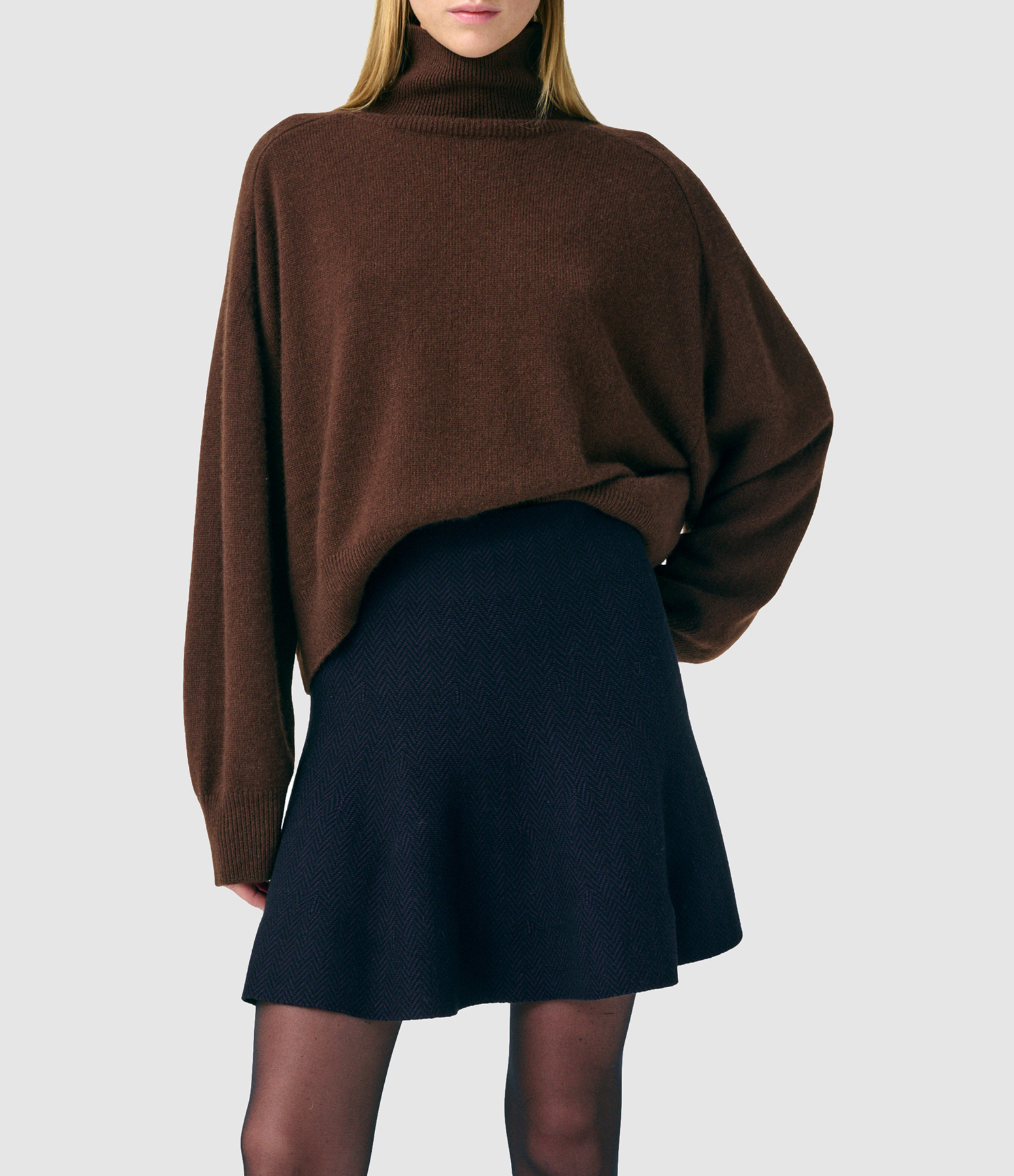 Fadette Short Skirt – Black and Wine Red