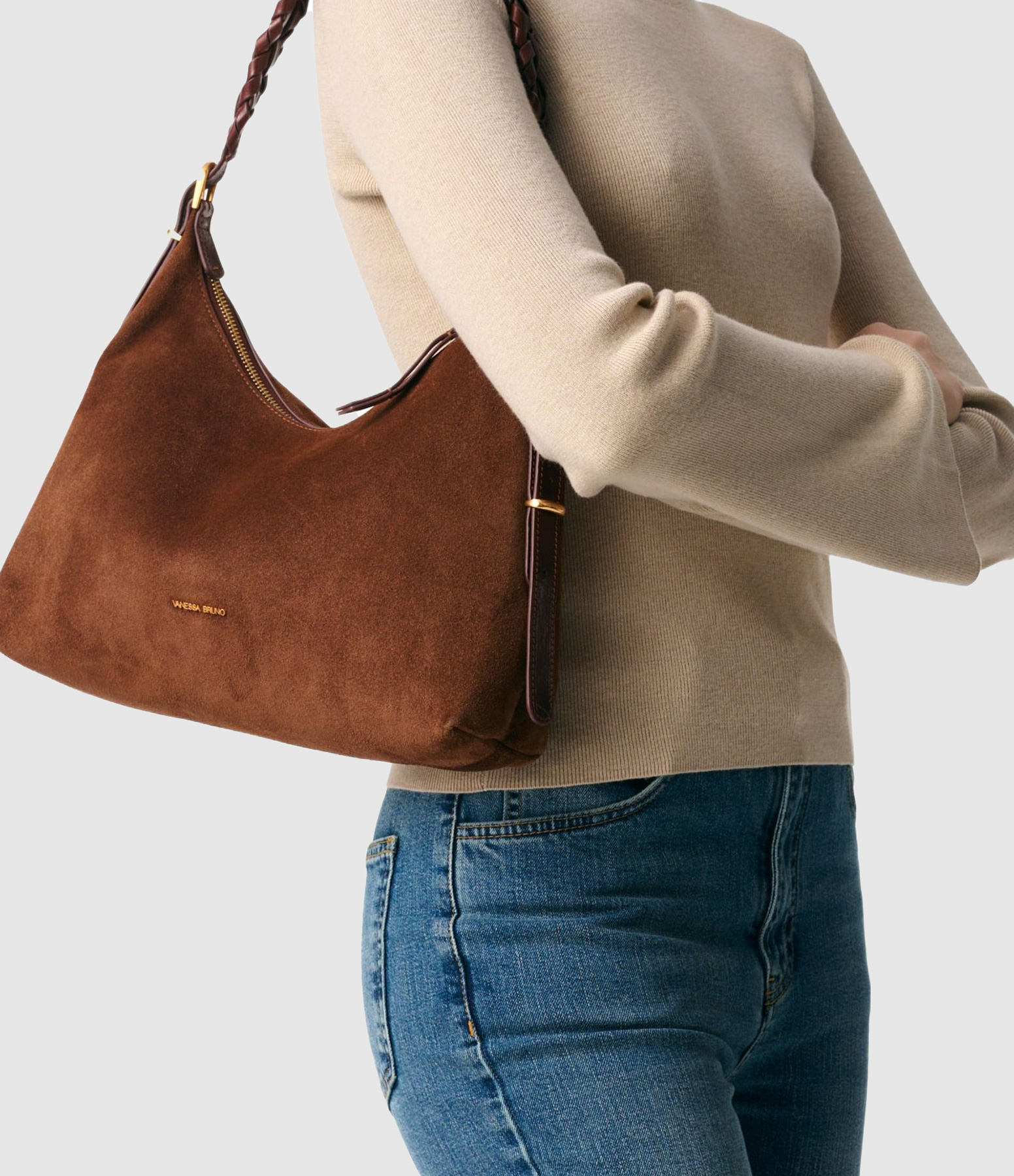 Jess PM Zip Bag in Cognac