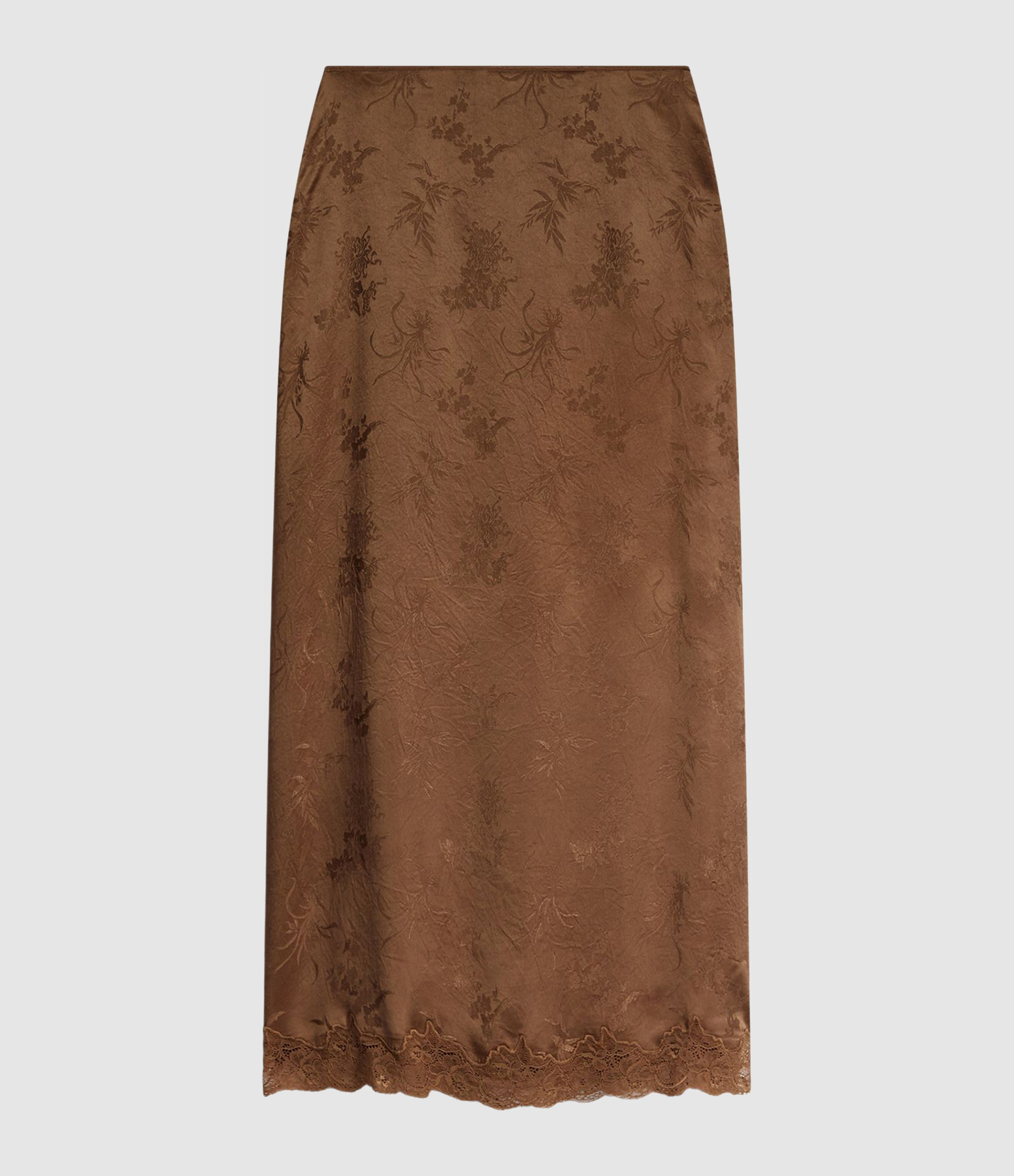 Geraldina Long Skirt in Ice Brown