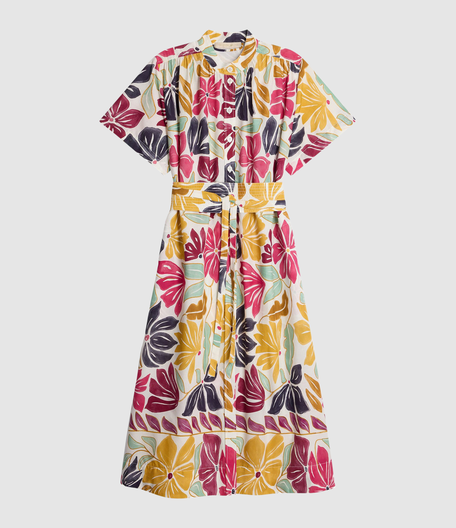 Ghala Multicoloured Cream Dress