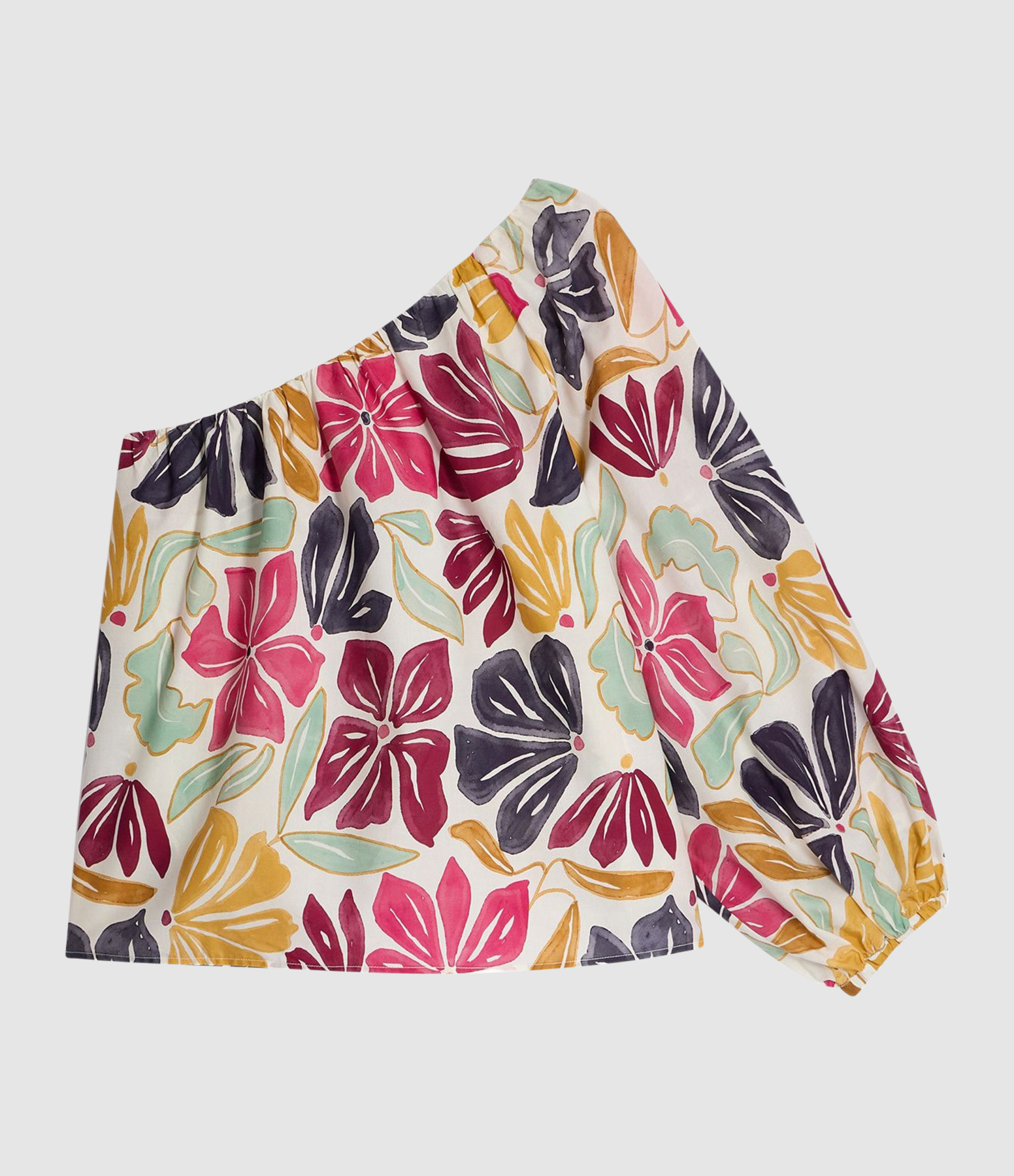 Glisa Blouse in Cream and Multicoloured