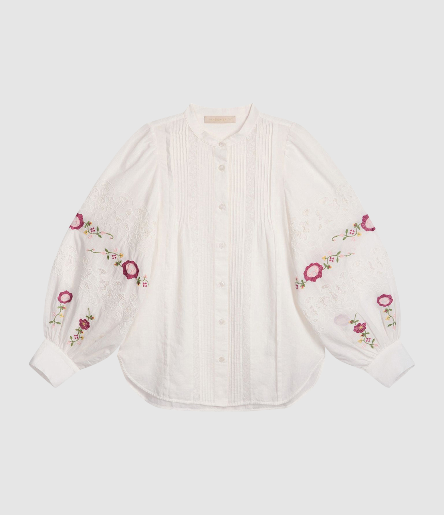 Hora Blouse – Ecru/Pink