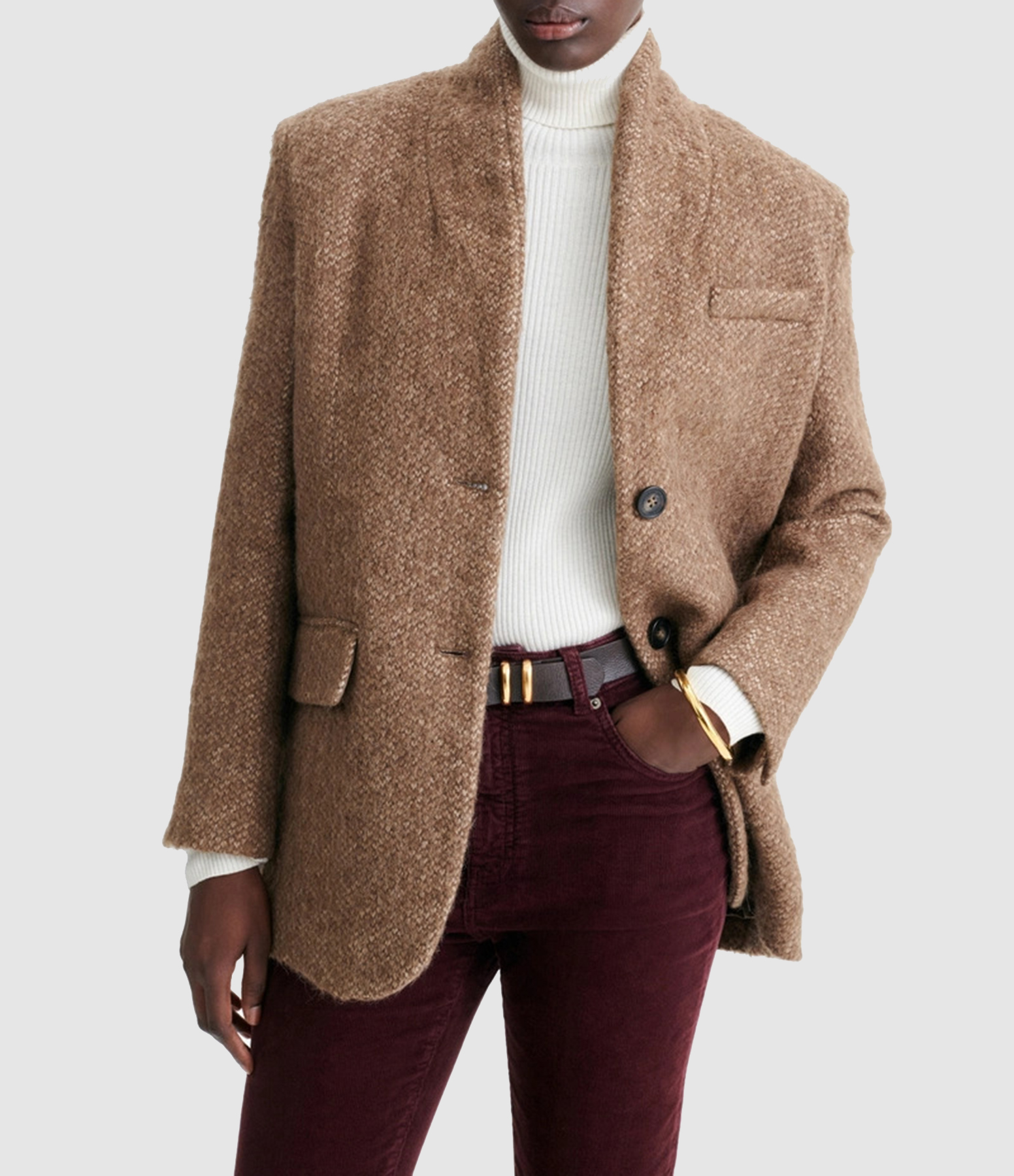 Jovanka Jacket in Marbleised Brown