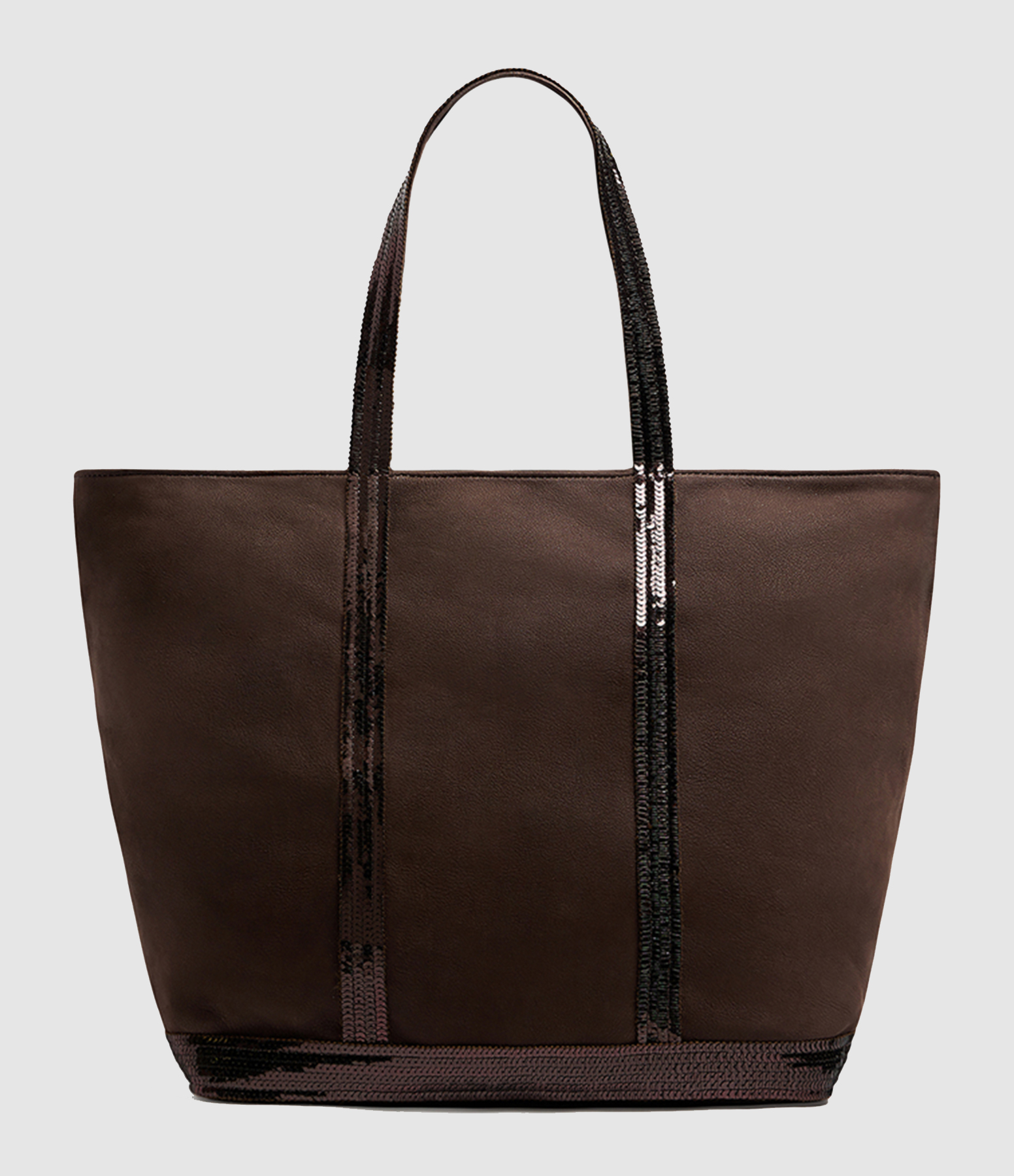 L Zippe Chocolate Tote Bag