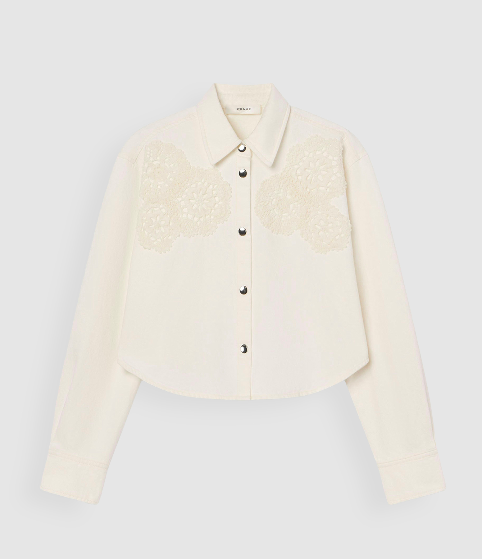 The Crochet Swing Shirt in White
