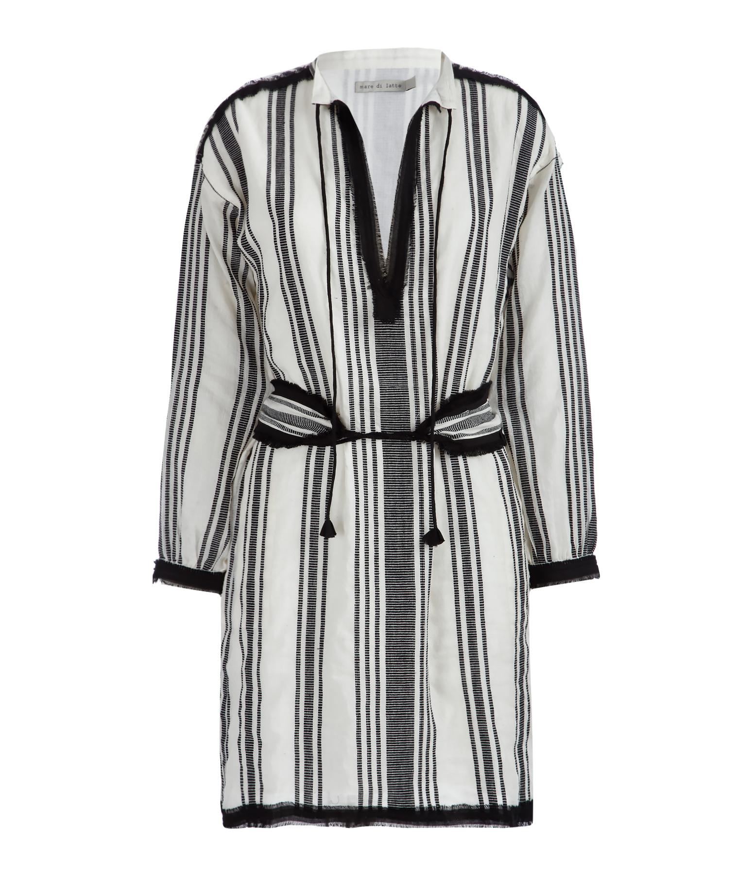 Natalia Striped Jamdani Cotton Dress