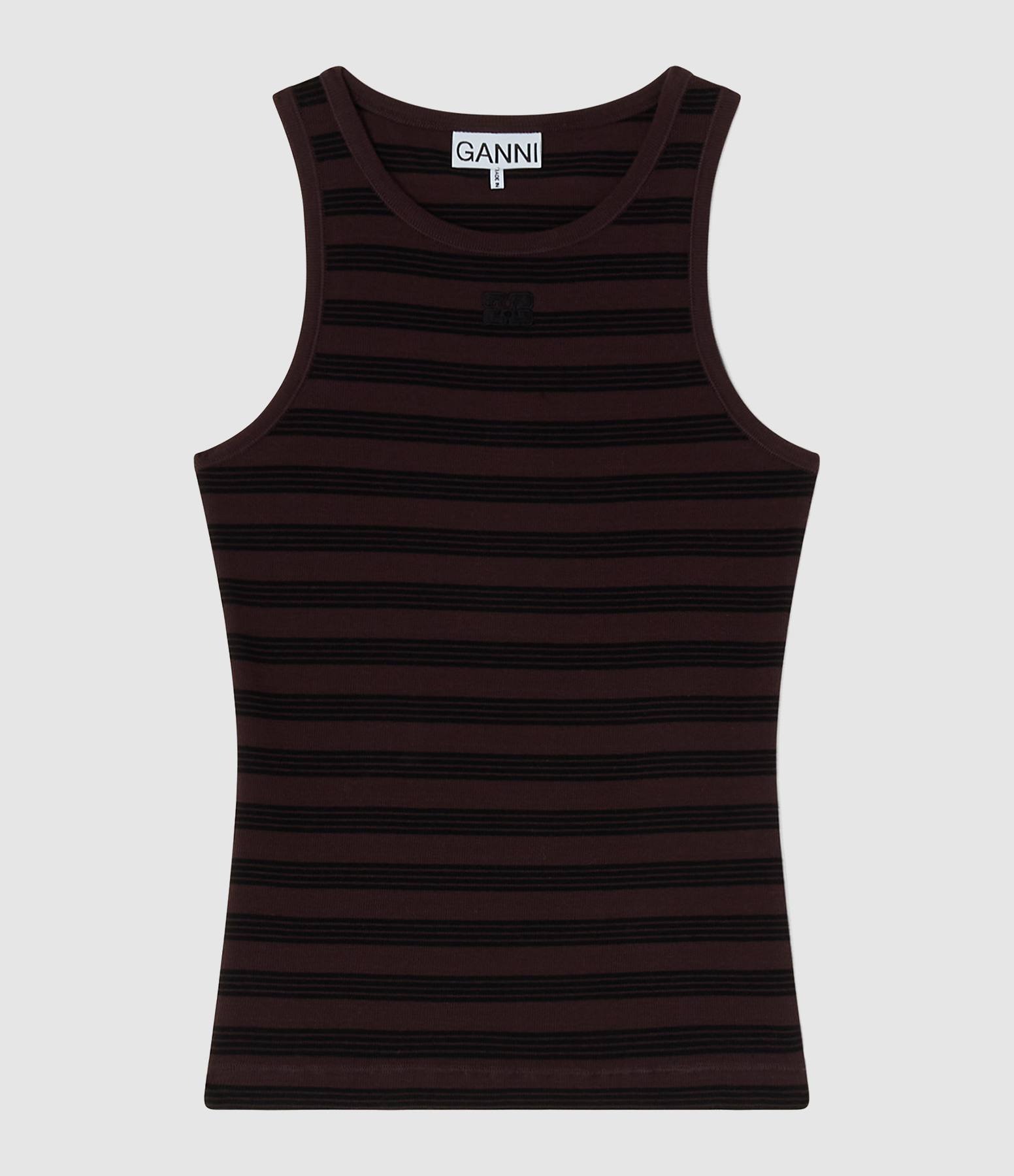 Soft Cotton Rib Chocolate Plum Tank Top
