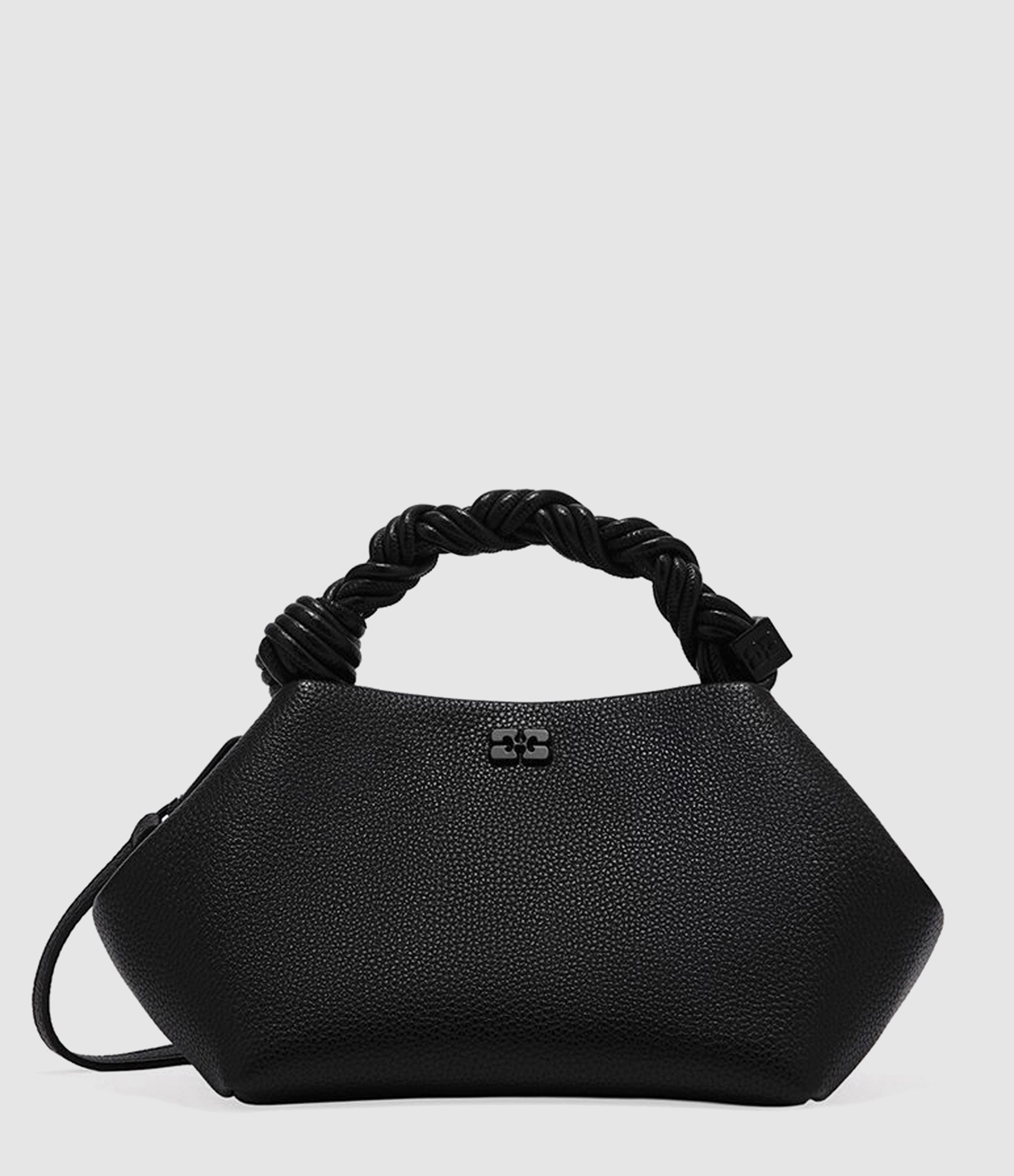 Small Bou Grained Black Bag