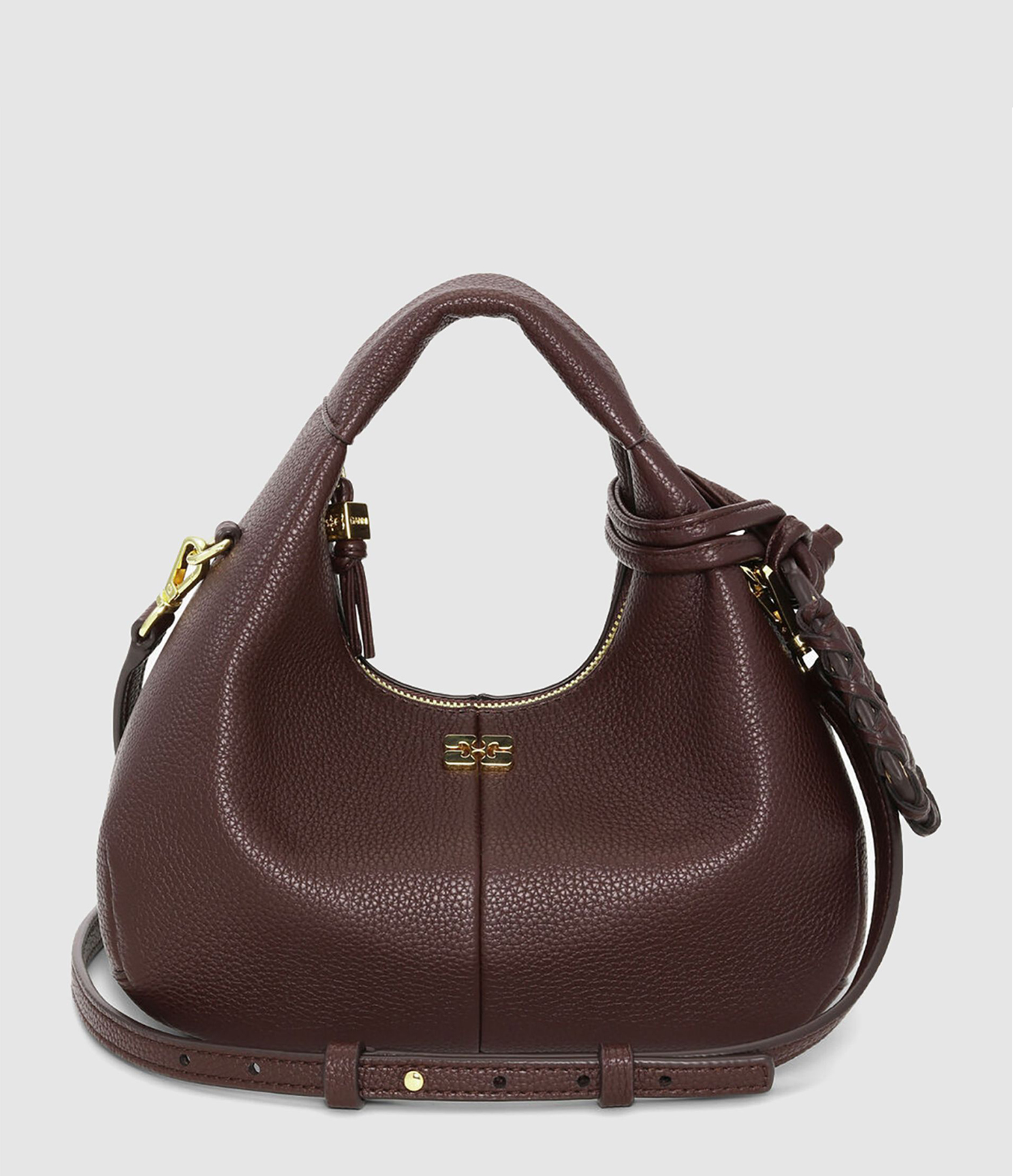 Chicory Coffee Grained Hobo Bag
