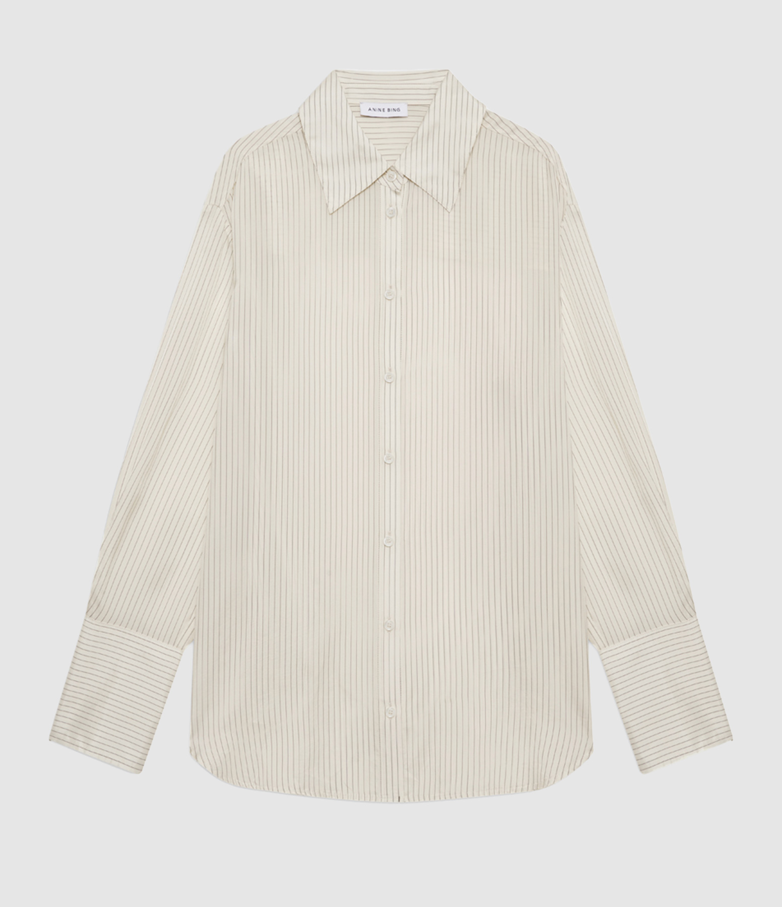 Bridget Pinstripe Ivory and Black Shirt