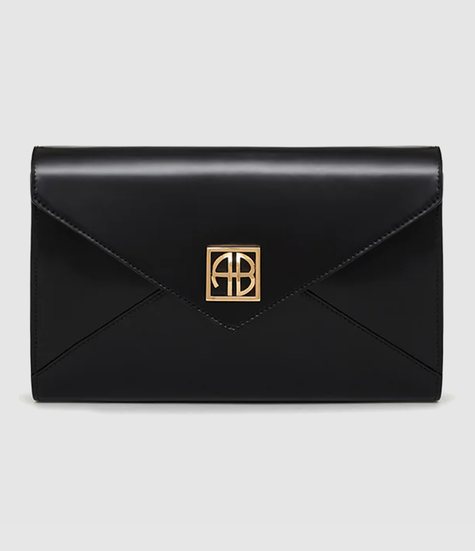 Elly High-Shine Black Bag