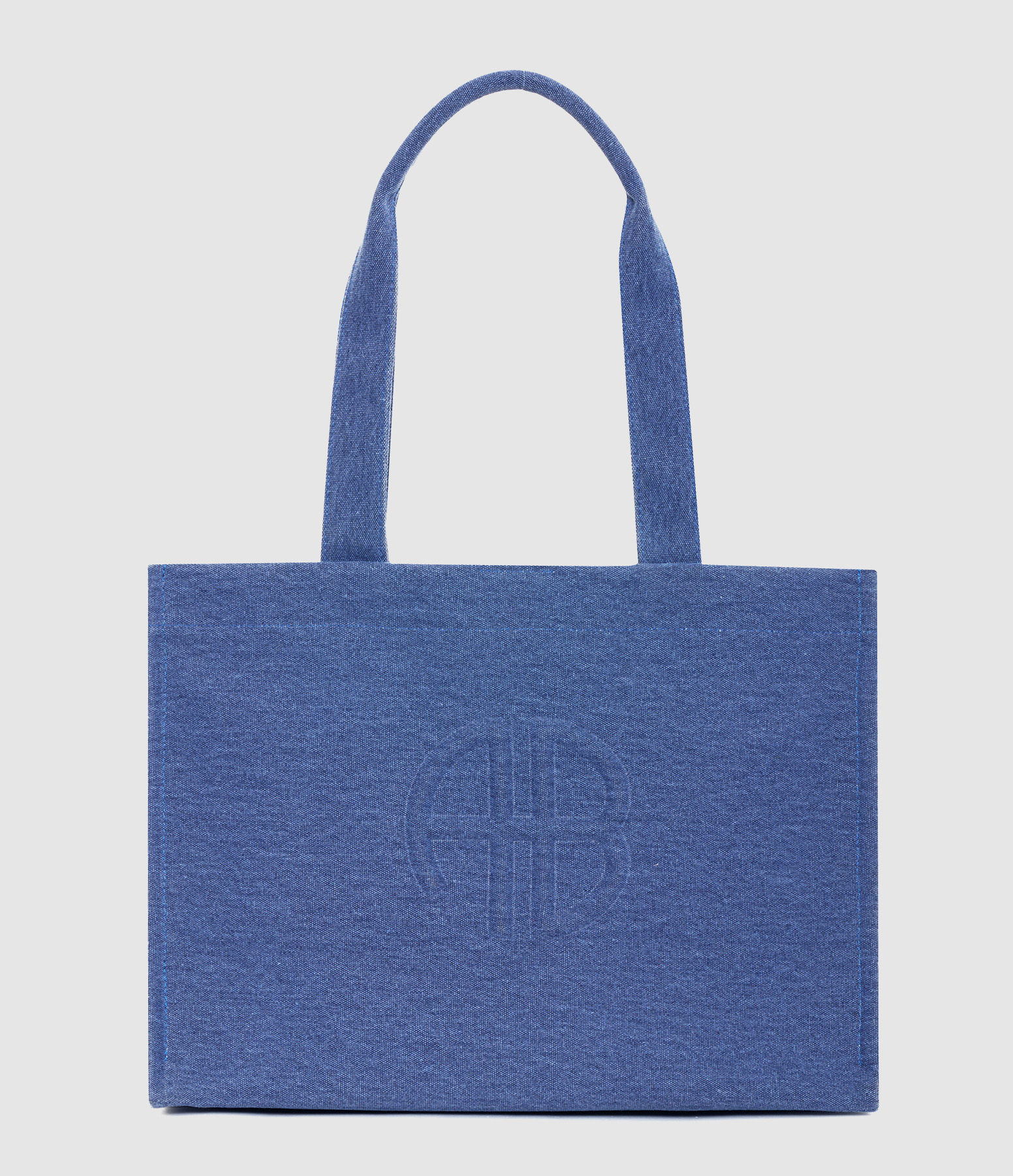 Lara Washed Blue Tote Bag