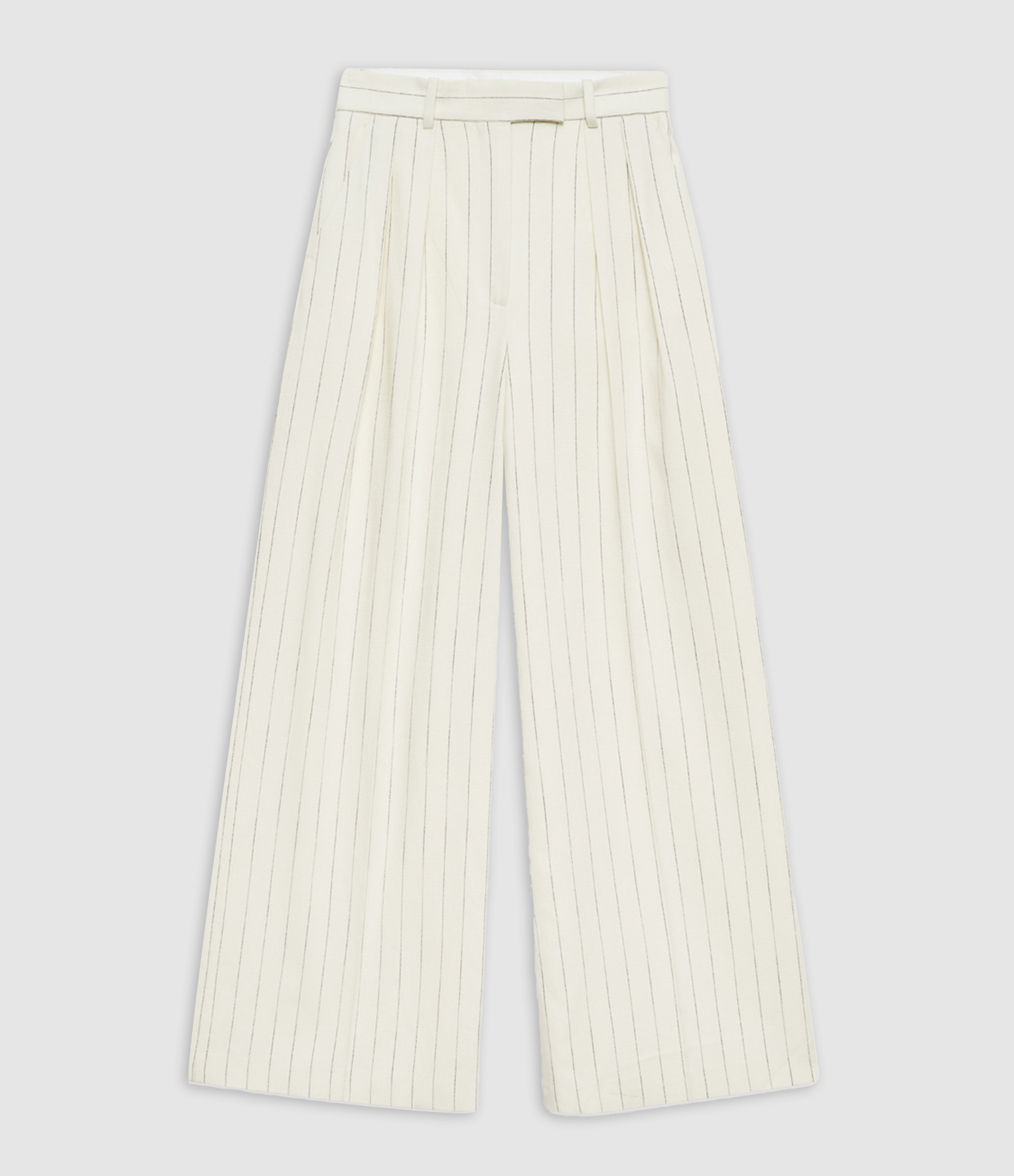 Lou Stripe Cream and Black Trousers