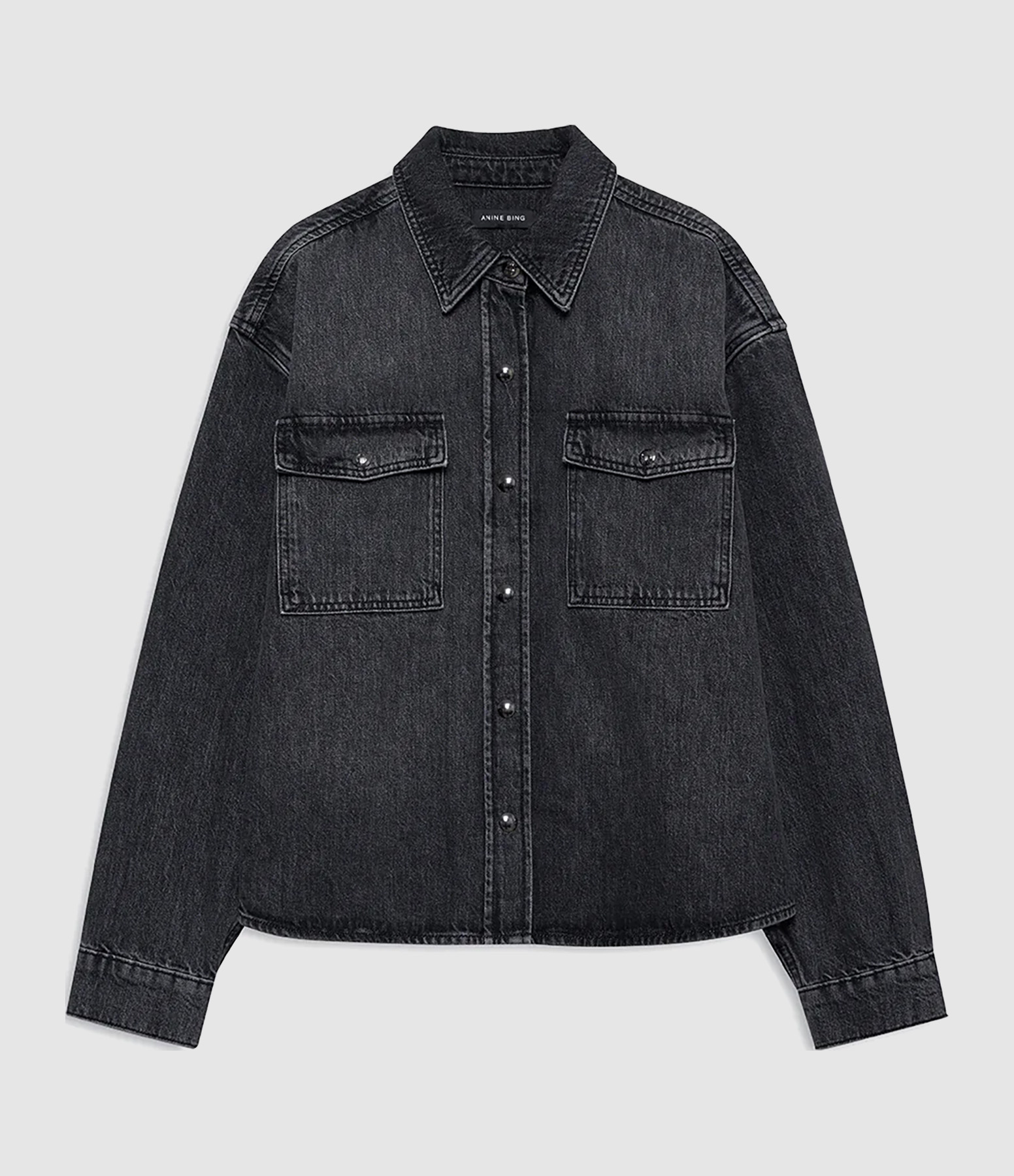 Paxton Washed Black Shirt