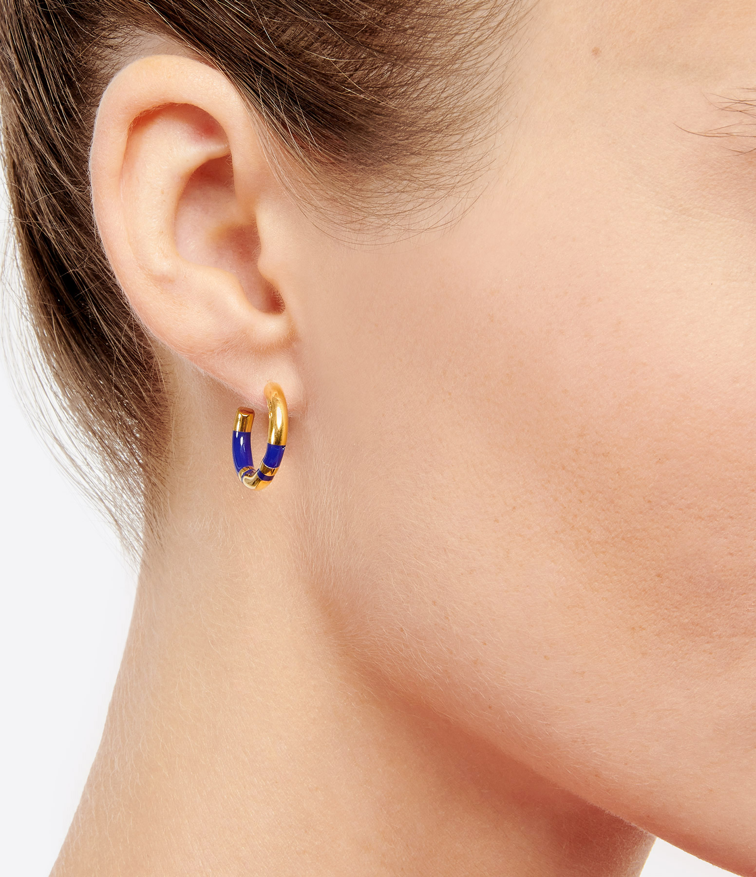 Positano PM Blue Hoop Earrings