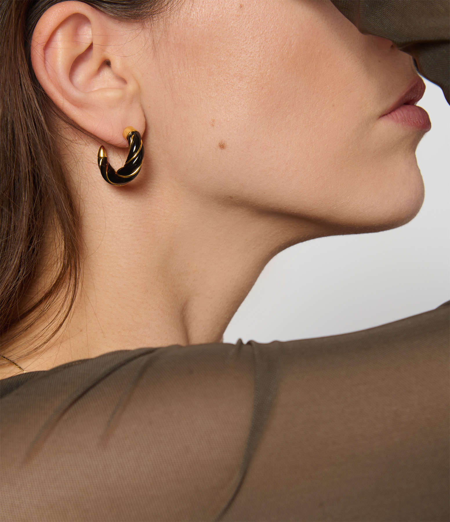 Diana PM Black Earrings