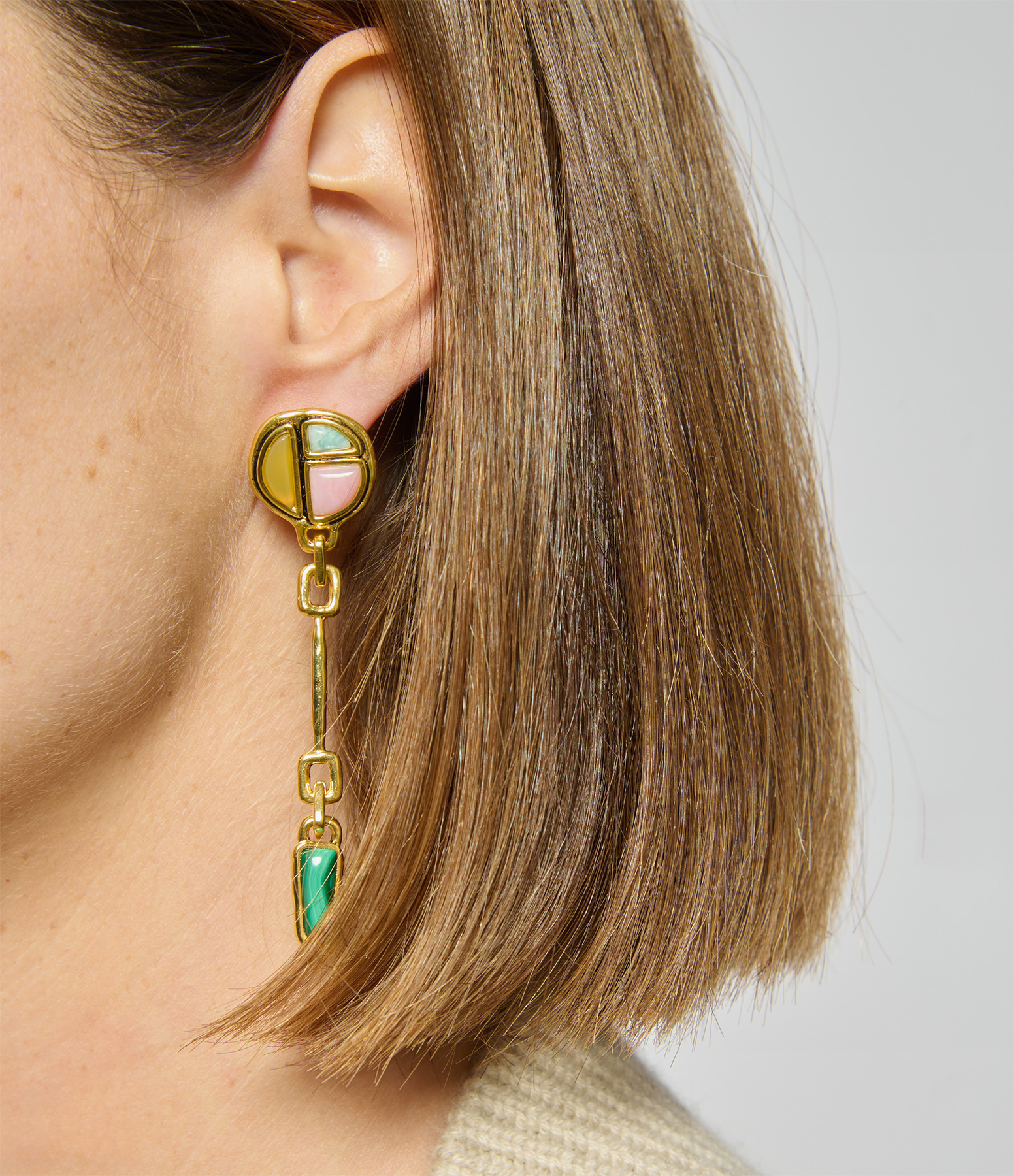 Gold-plated Sagane earrings