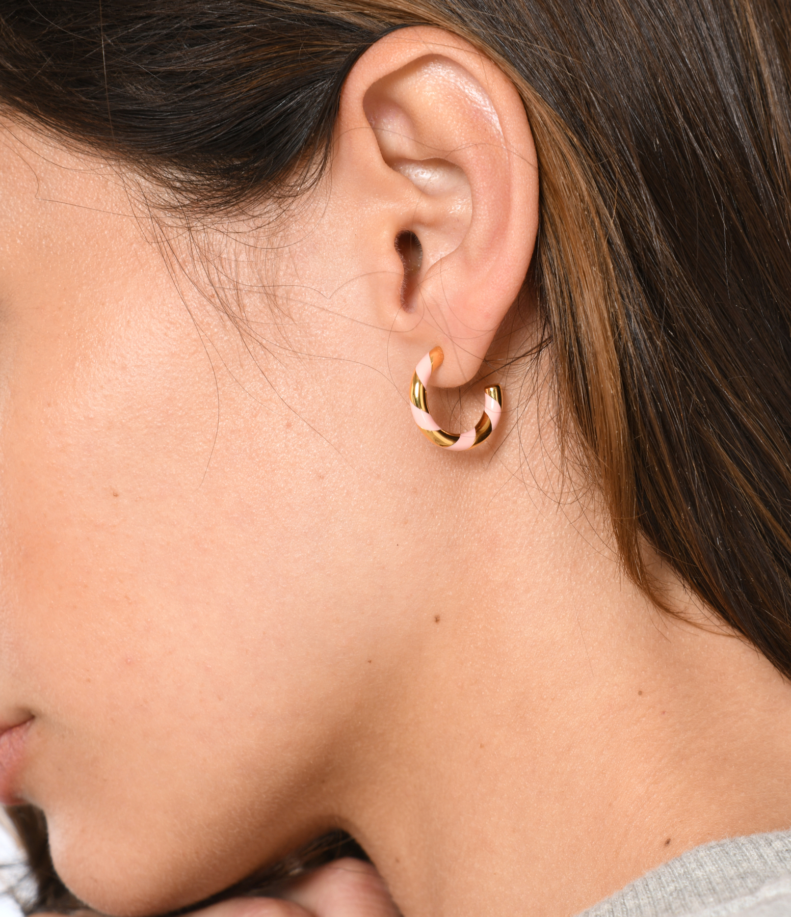 Pm Positano ‘Paille’ Baby Pink Earrings