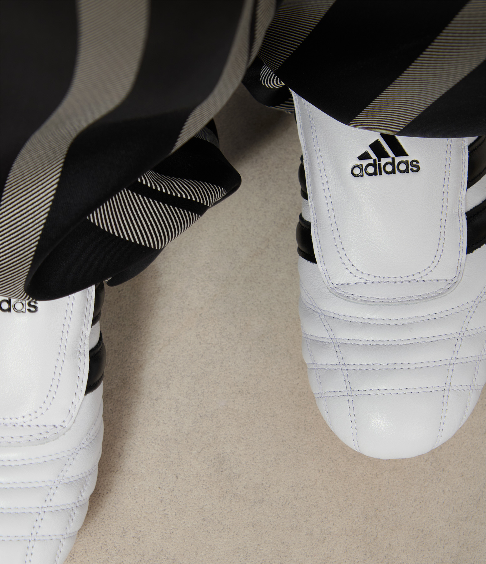 White, Black and Rubber Taekwondo Trainers