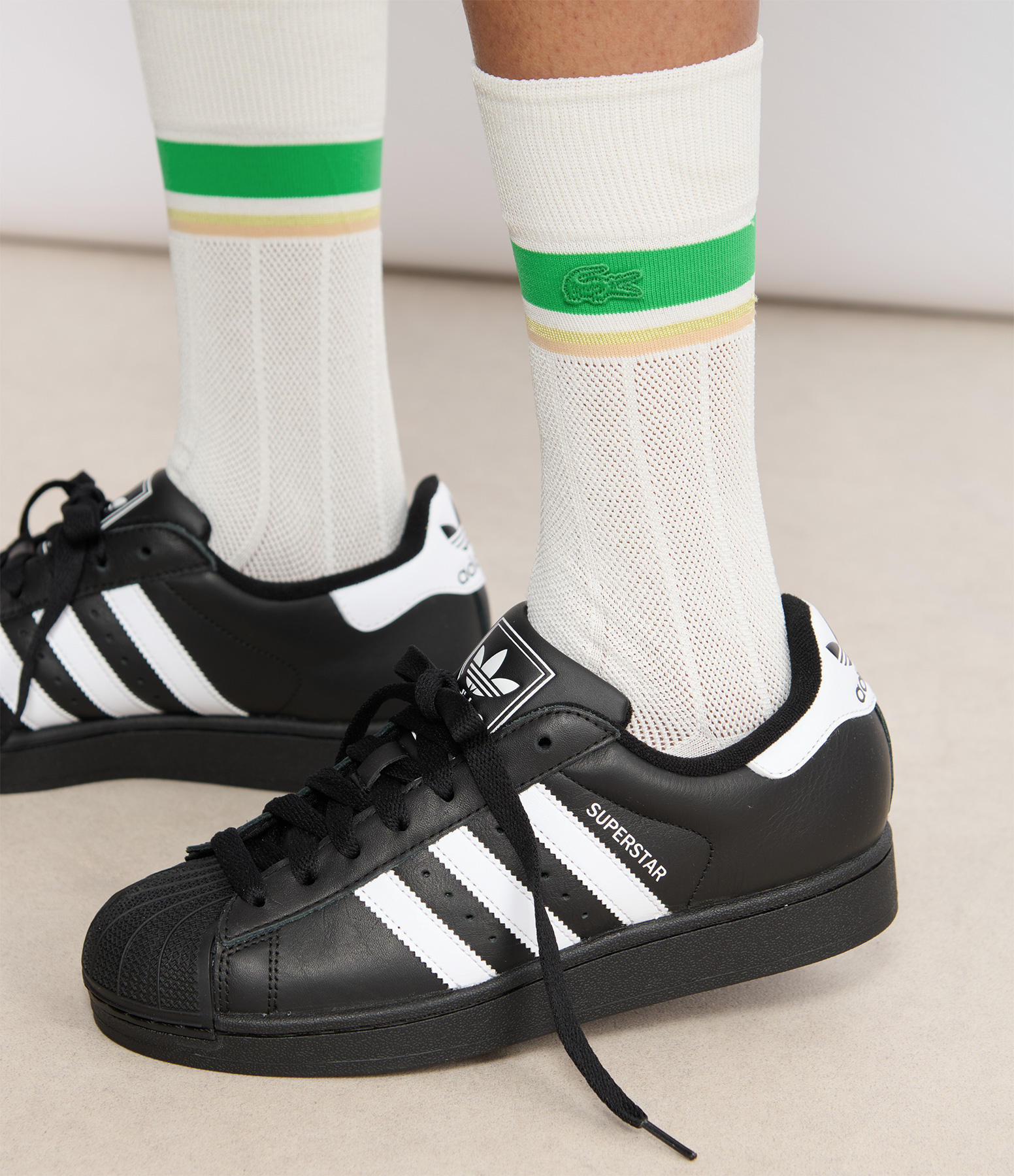 Superstar II trainers in Core Black, Cloud White and Core Black