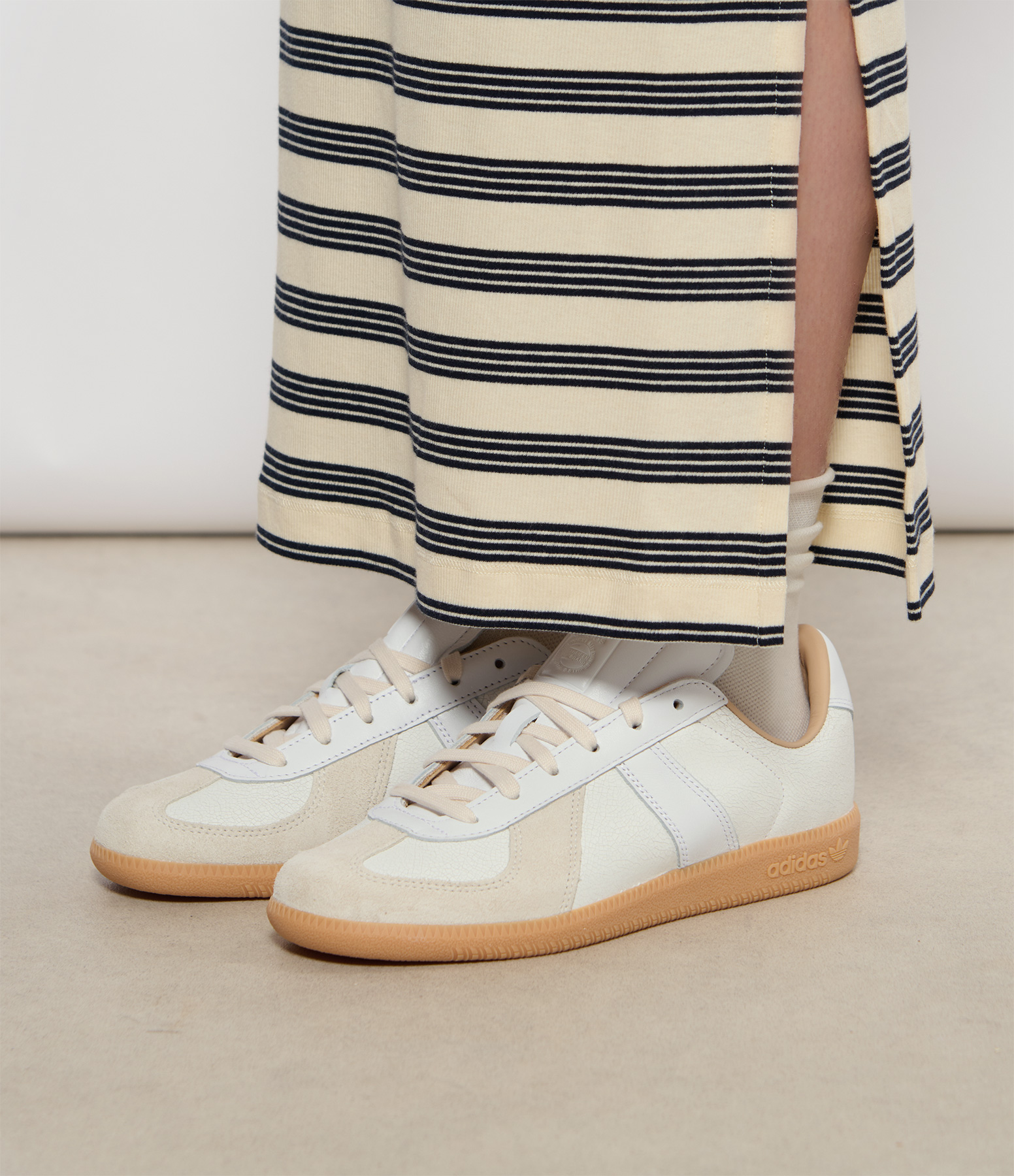BW Army Lux White Trainers, Rubber Soles
