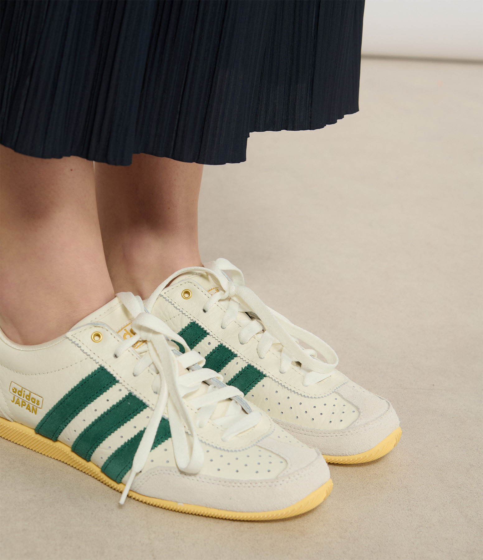 Japan W Off-White Collegiate Green Orange Tint Trainers