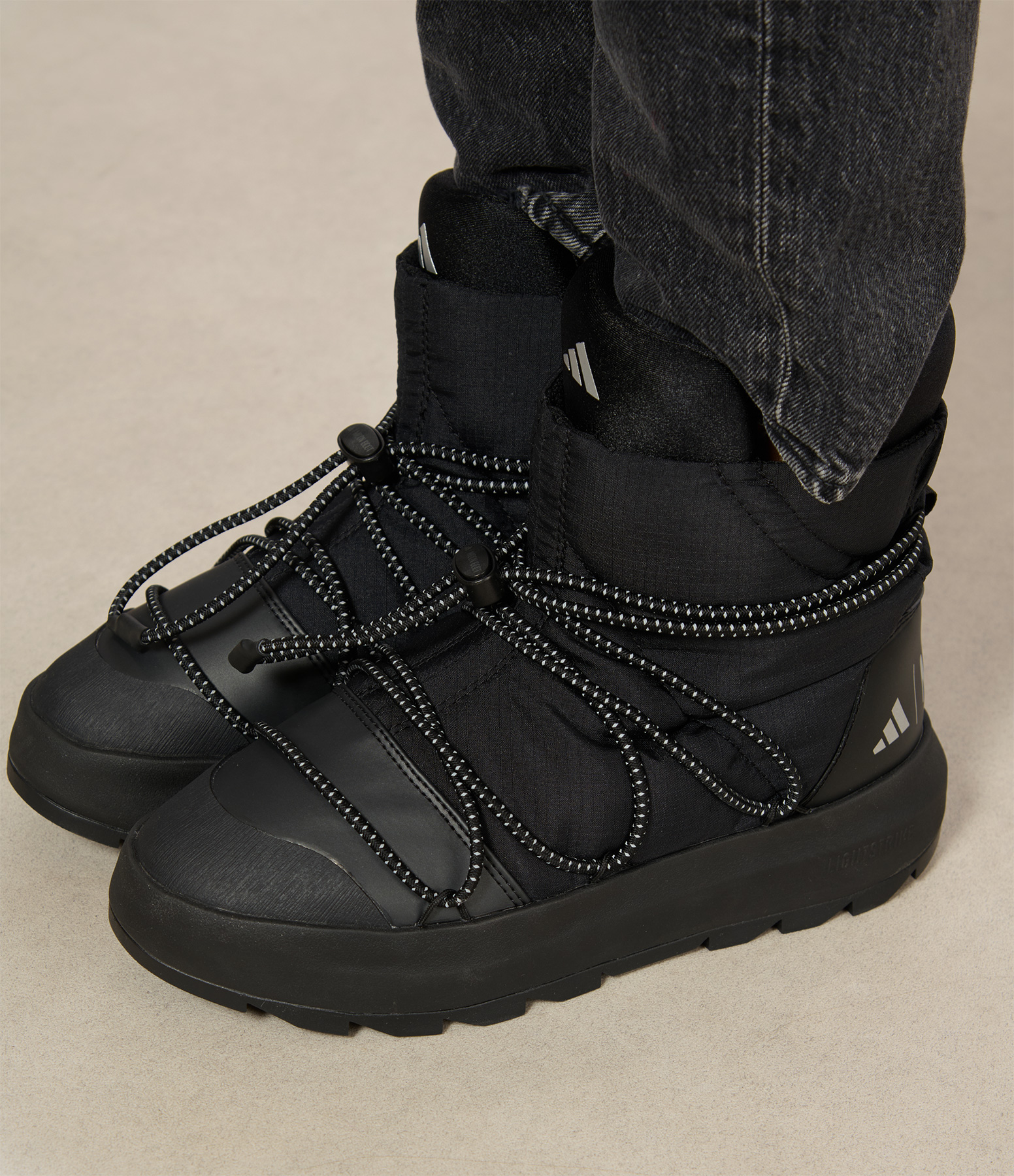 Ace Cblack Cblack Msilve Ankle Boots, Adidas x Moonboot Collaboration